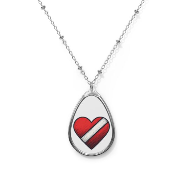 Printify - Diver Down - Oval Necklace