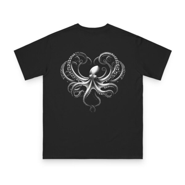 Black Octopus T-Shirt | Embrace of the Inked Sea