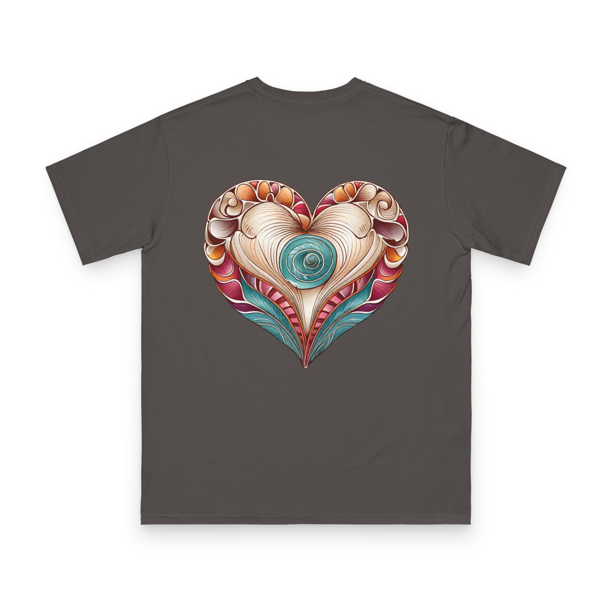 Oceaneros Heart-Shell Embrace T-Shirt 14 OceanerosOcean Devotion Apparel Oceaneros Heart-Shell Embrace T-Shirt