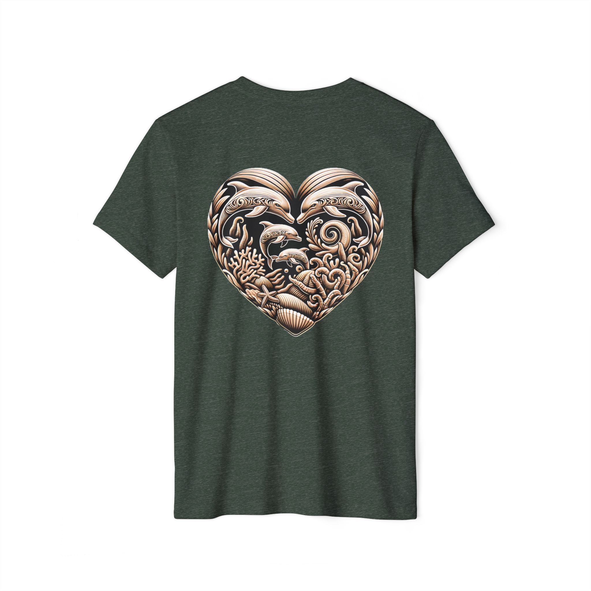 Unisex Recycled Organic T-Shirt - Dolphins printing 10 OceanerosOcean Devotion Apparel Unisex Recycled Organic T-Shirt - Dolphins printing