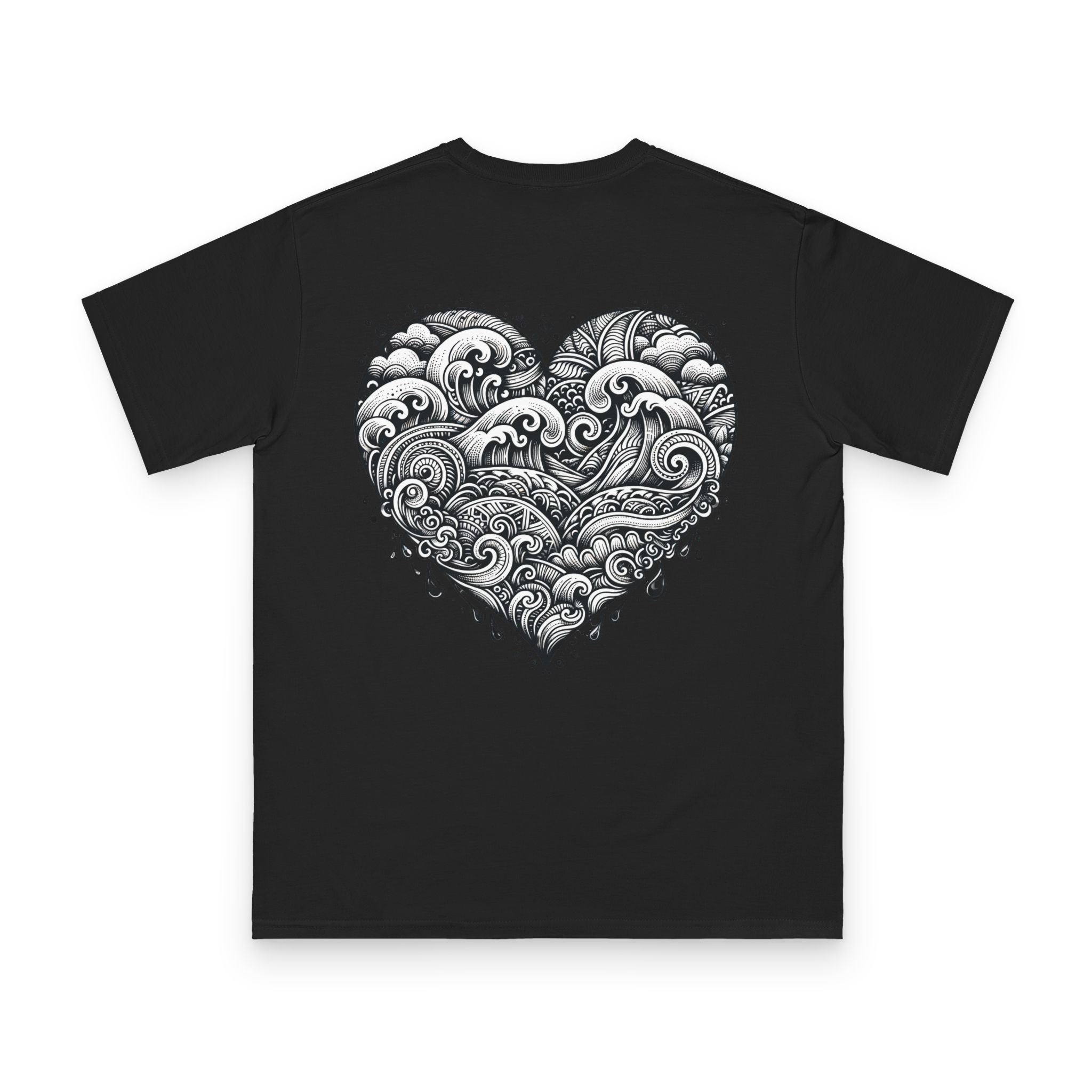 Henna Ocean Heart T-Shirt 12 OceanerosOcean Devotion Apparel Henna Ocean Heart T-Shirt