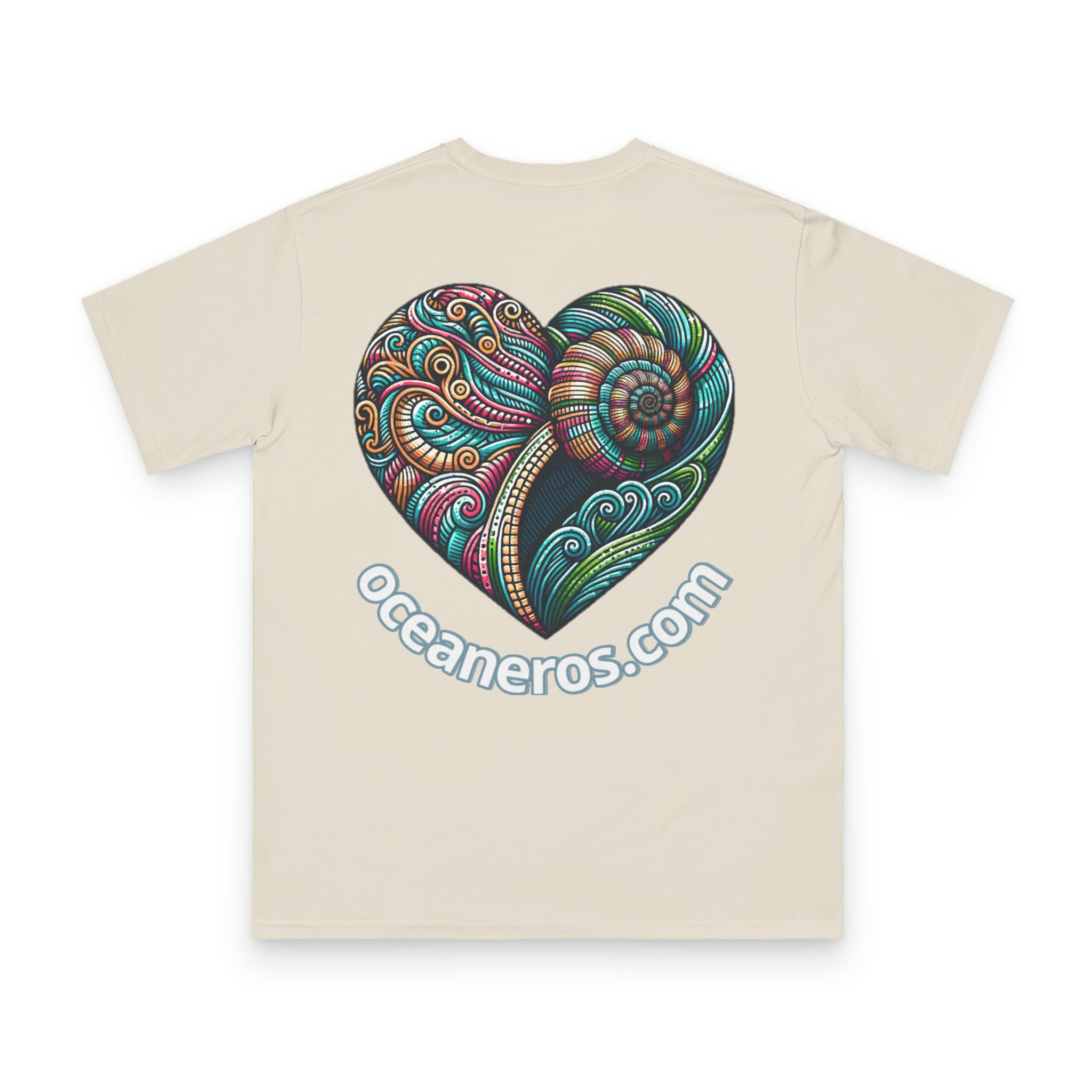 Shell as a heart with Oceaneros - Organic Unisex Classic T-Shirt 4 OceanerosOcean Devotion Apparel Shell as a heart with Oceaneros - Organic Unisex Classic T-Shirt