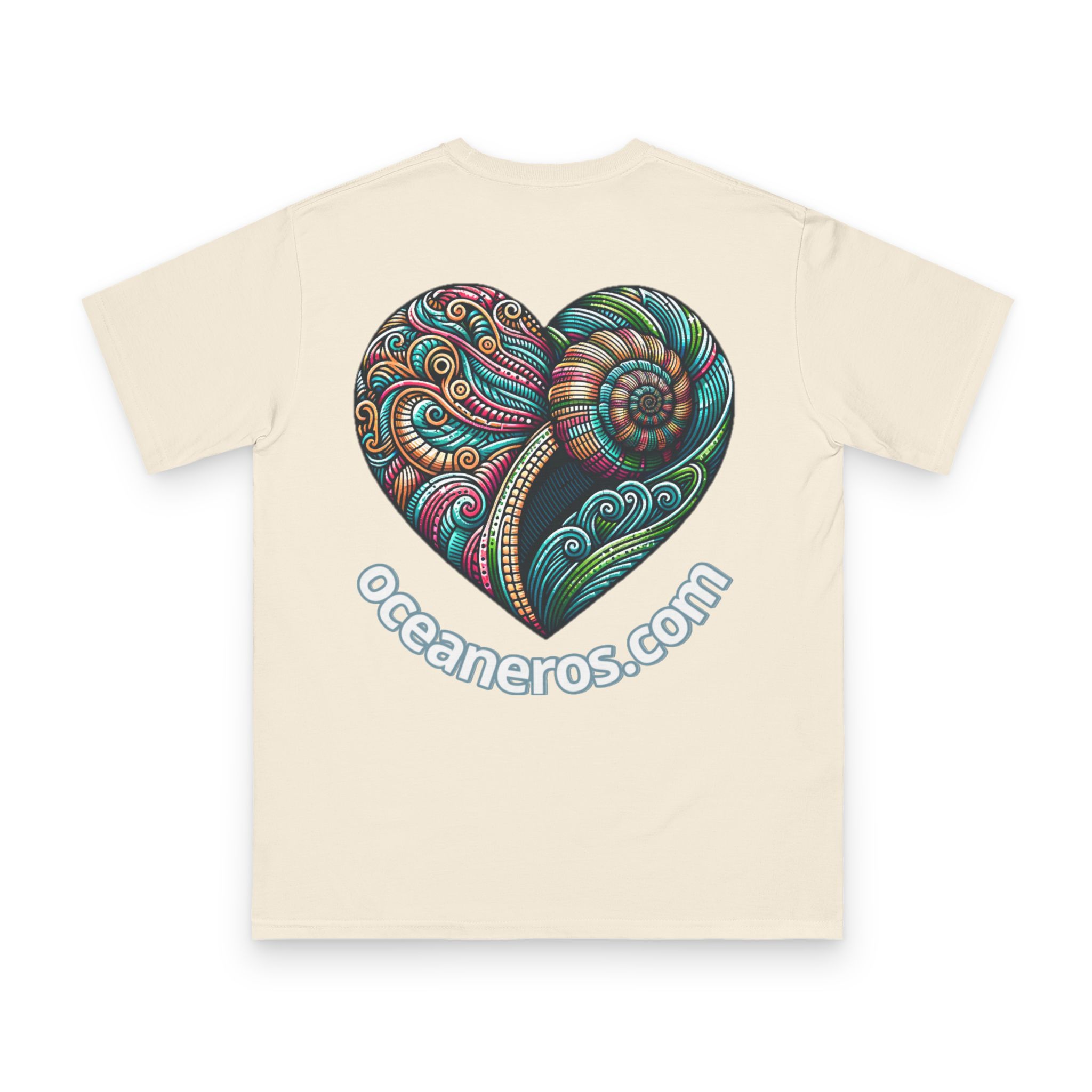 Shell as a heart with Oceaneros - Organic Unisex Classic T-Shirt 8 OceanerosOcean Devotion Apparel Shell as a heart with Oceaneros - Organic Unisex Classic T-Shirt