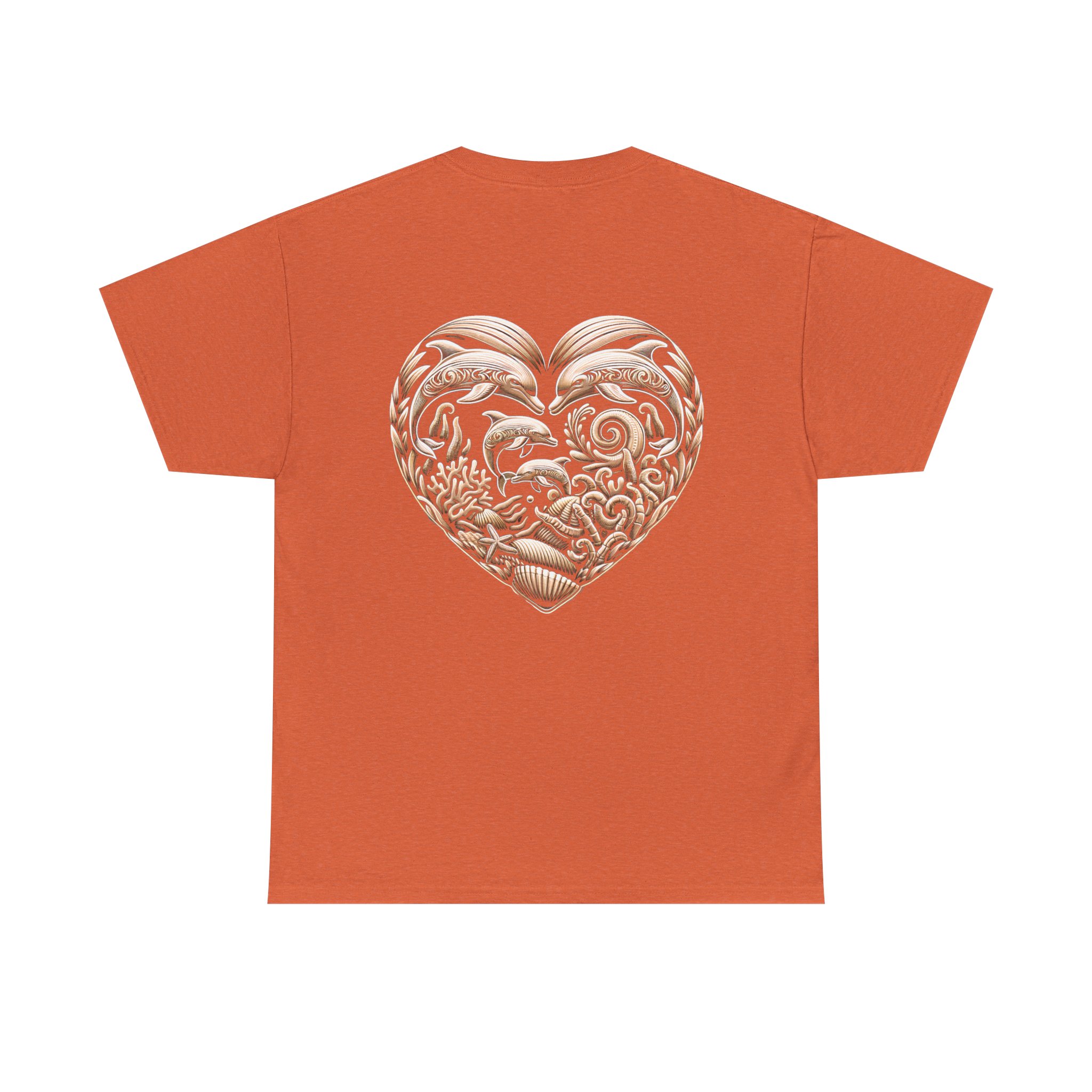 Dolphin Heavy Cotton Tee 10 OceanerosOcean Devotion Apparel Dolphin Heavy Cotton Tee