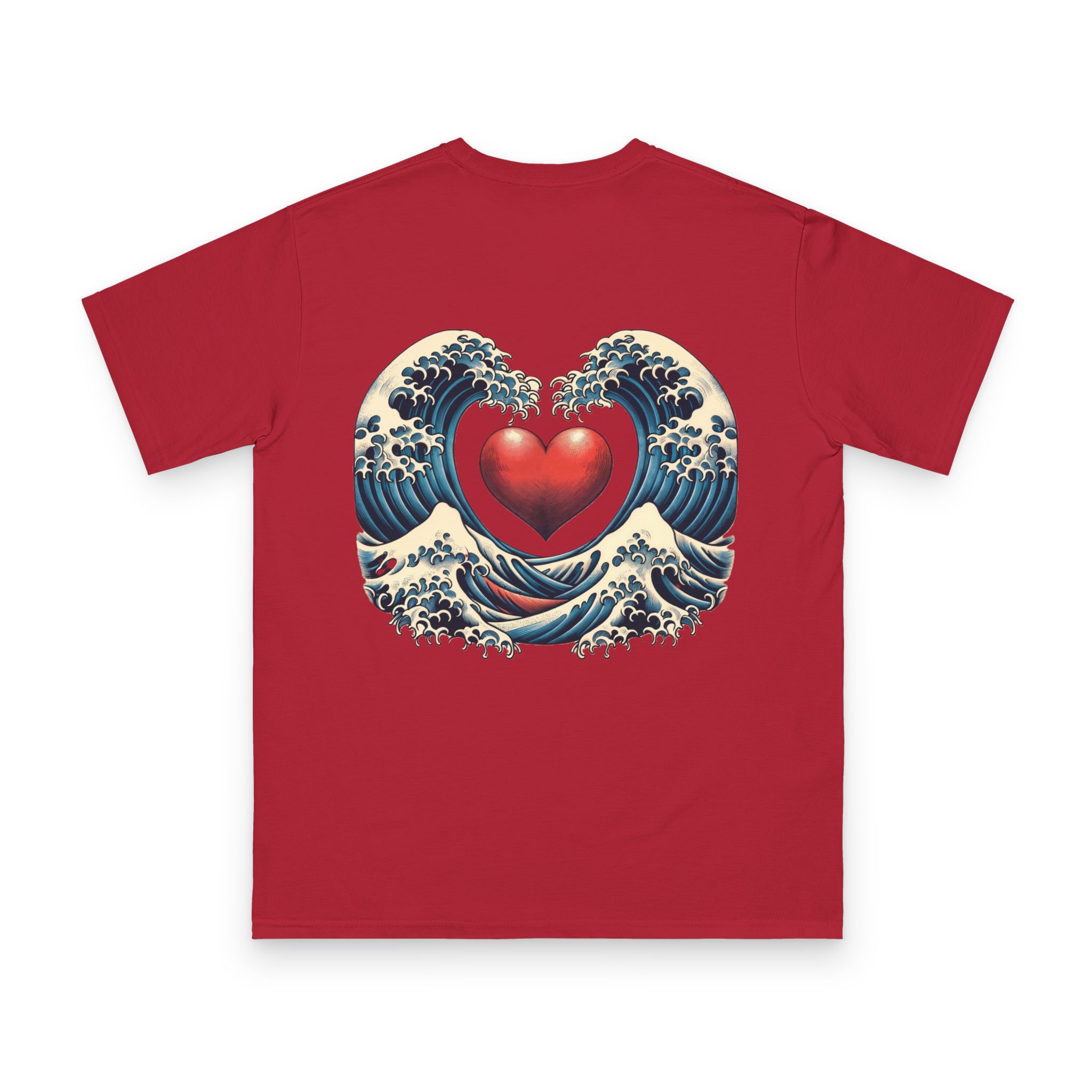 Hokusai Wave with Heart T-Shirt 22 OceanerosOcean Devotion Apparel Hokusai Wave with Heart T-Shirt