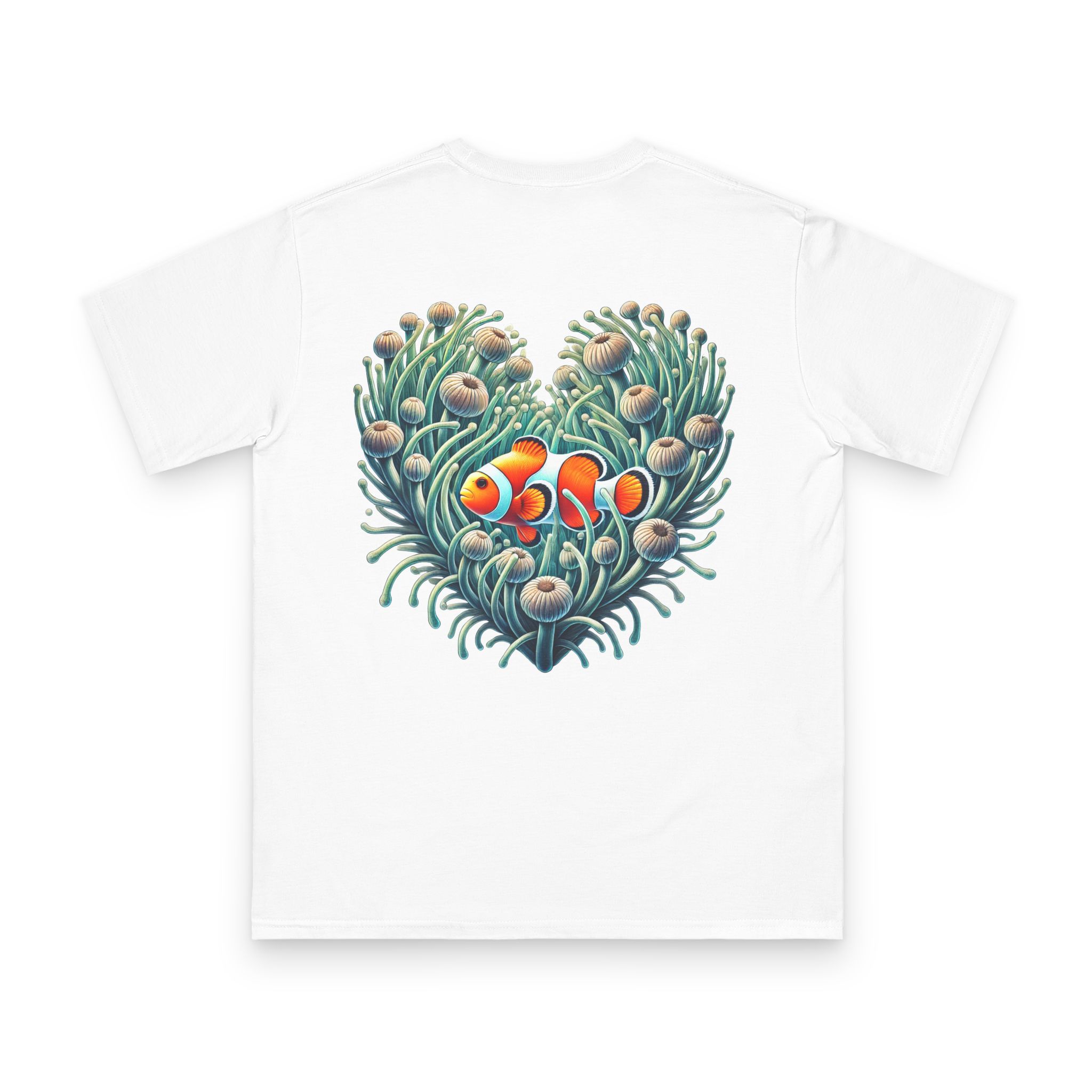 Clownfish in Long Arm Anemone T-Shirt 4 OceanerosOcean Devotion Apparel Clownfish in Long Arm Anemone T-Shirt