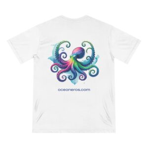 Rainbow Octopus T-Shirt - an octopus drawn in full spectrum color