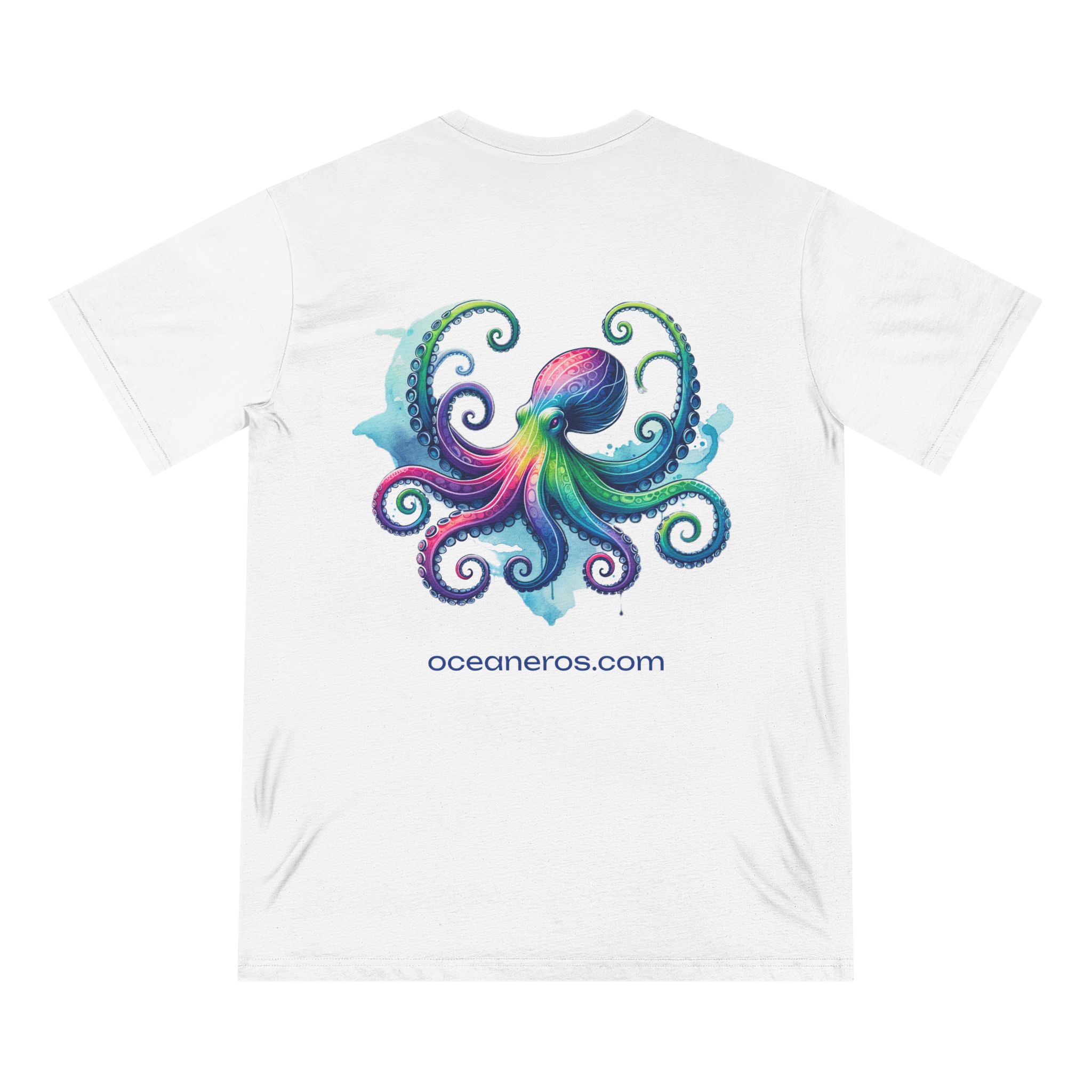 Rainbow Octopus T-Shirt 1 OceanerosOcean Devotion Apparel Rainbow Octopus T-Shirt - an octopus drawn in full spectrum color