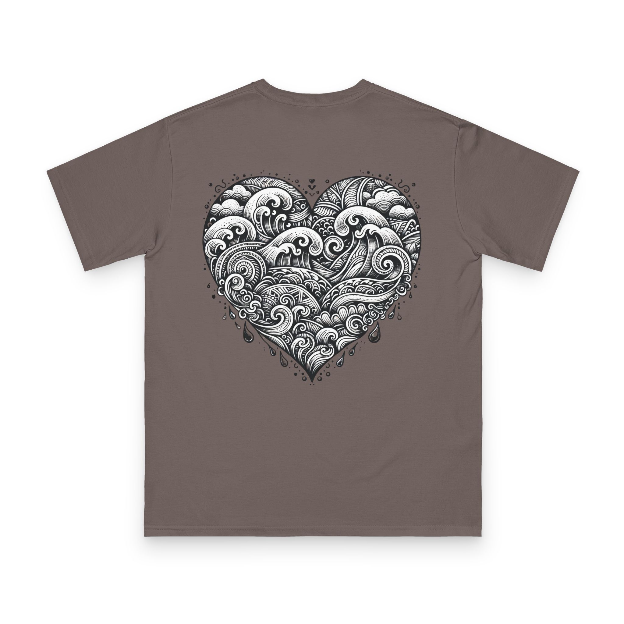 Henna Ocean Heart T-Shirt 20 OceanerosOcean Devotion Apparel Henna Ocean Heart T-Shirt