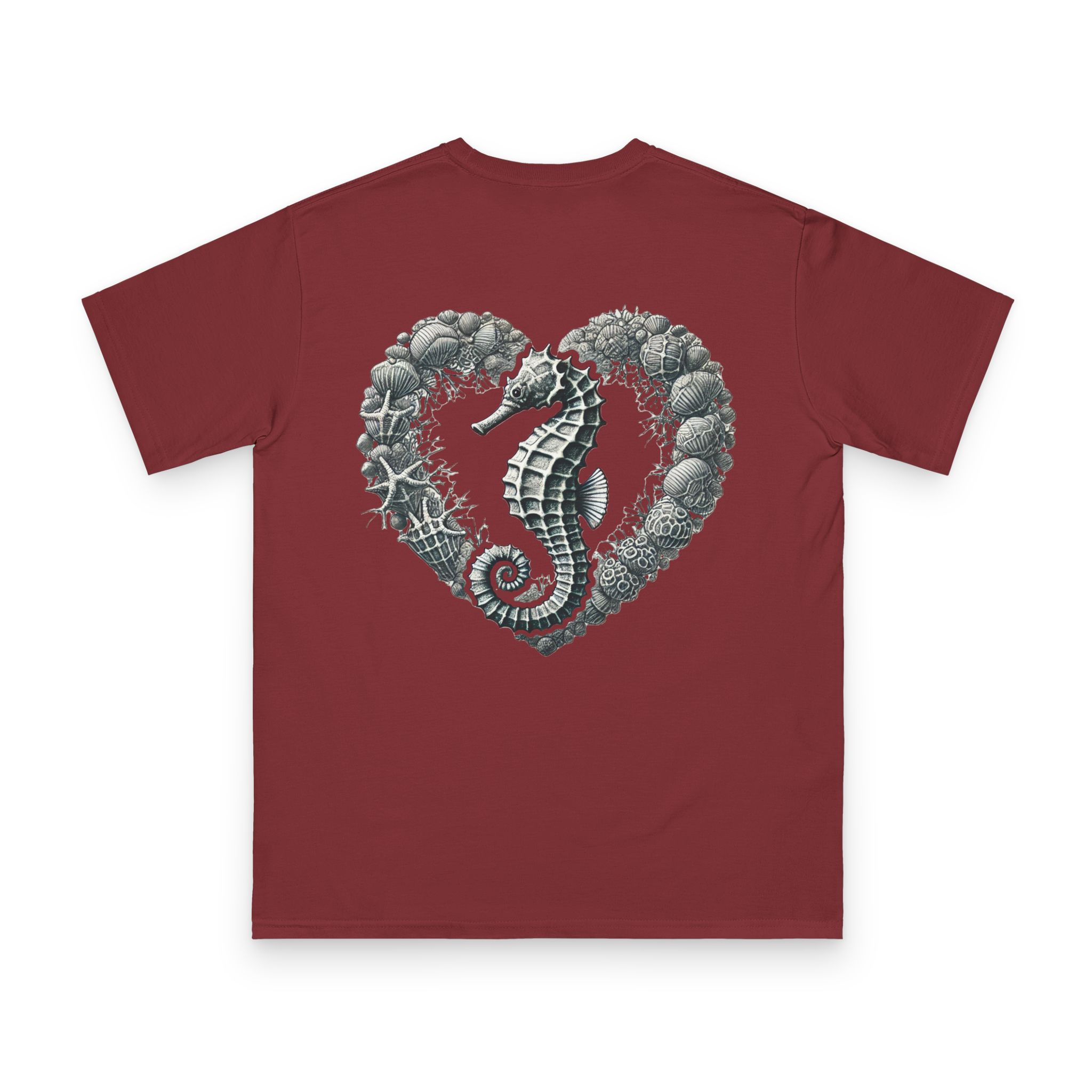 Coral Embrace Seahorse Tee 12 OceanerosOcean Devotion Apparel Coral Embrace Seahorse Tee