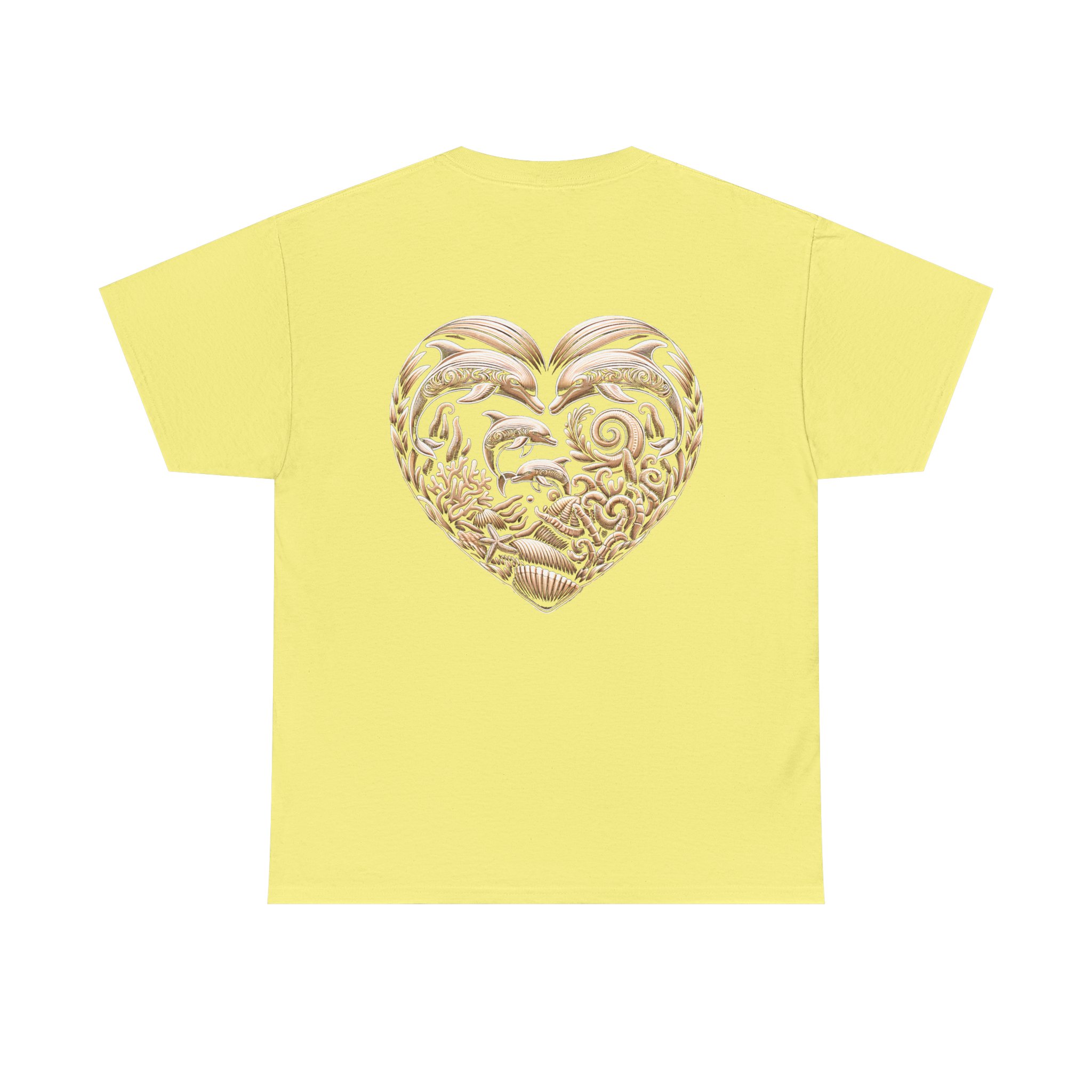 Dolphin Heavy Cotton Tee 14 OceanerosOcean Devotion Apparel Dolphin Heavy Cotton Tee