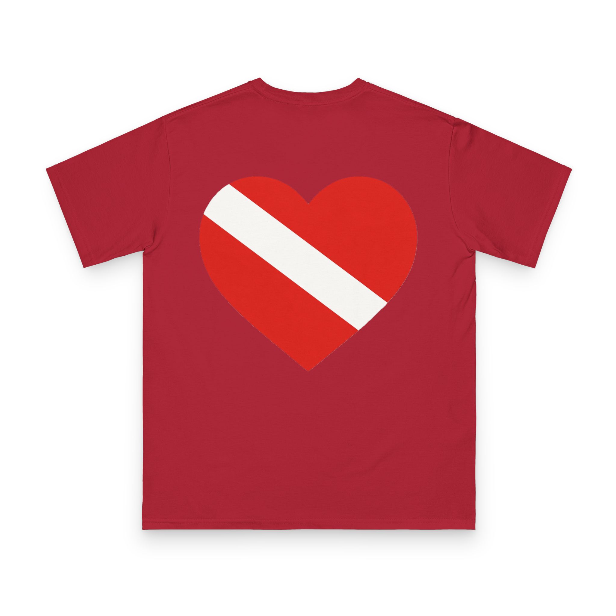 Diver Down Flag T-Shirt 10 OceanerosOcean Devotion Apparel Diver Down Flag T-Shirt - the red and white diver down flag