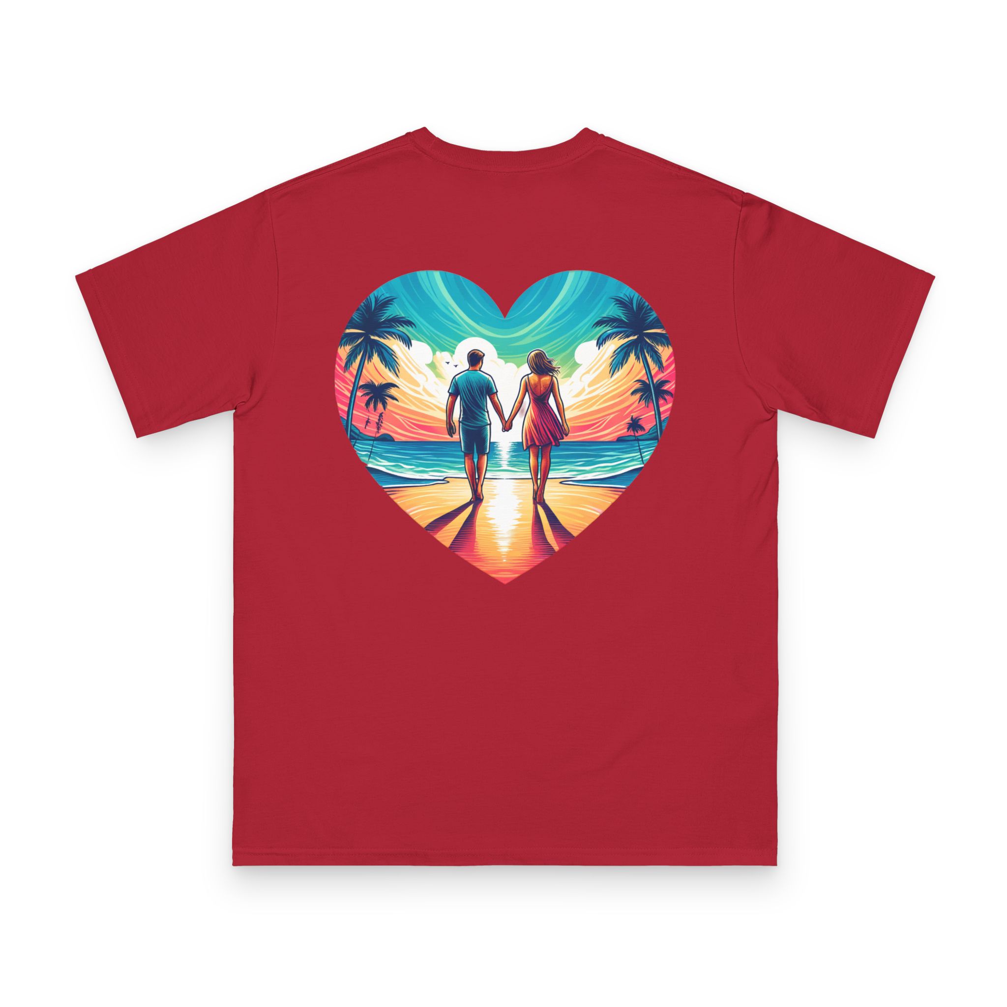 Sunset Couple Beach T-Shirt 8 OceanerosOcean Devotion Apparel Sunset Couple Beach T-Shirt