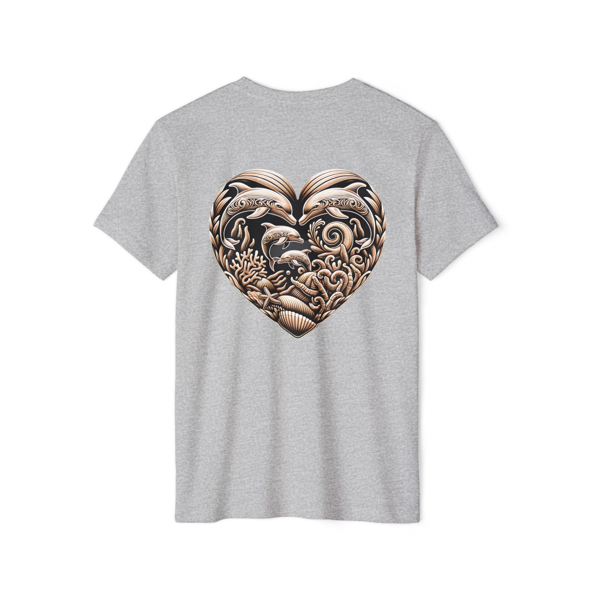 Unisex Recycled Organic T-Shirt - Dolphins printing 12 OceanerosOcean Devotion Apparel Unisex Recycled Organic T-Shirt - Dolphins printing