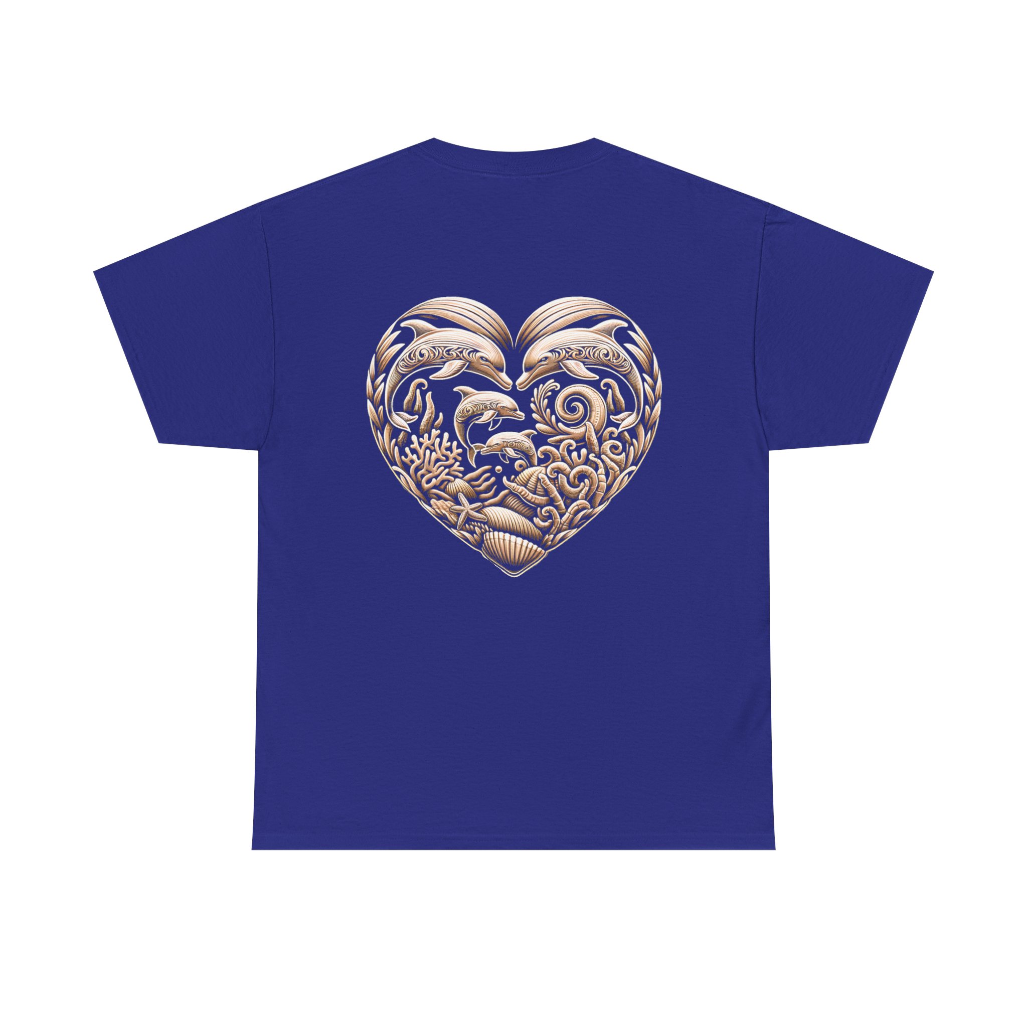 Dolphin Heavy Cotton Tee 24 OceanerosOcean Devotion Apparel Dolphin Heavy Cotton Tee