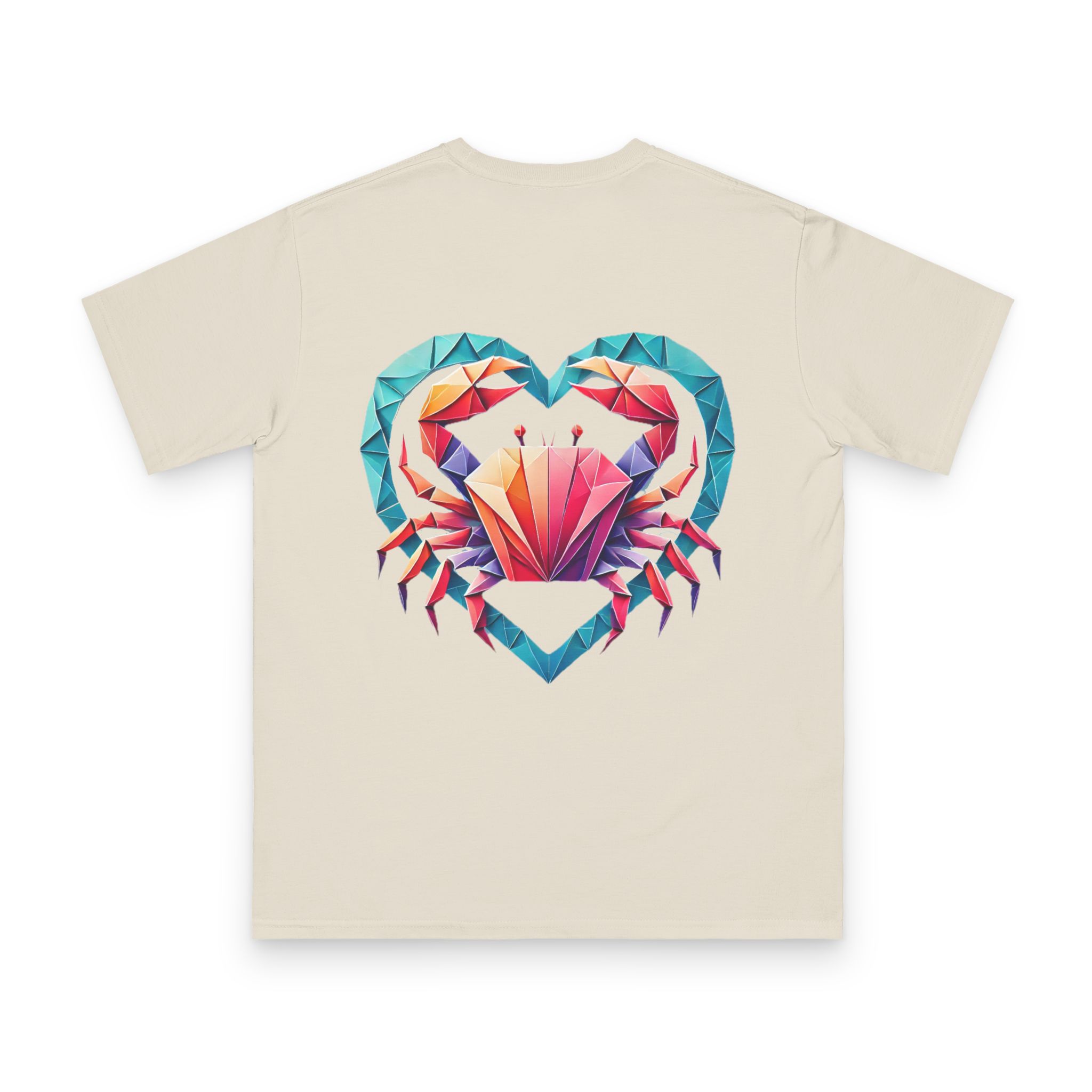 Origami Crab Heart T-Shirt 4 OceanerosOcean Devotion Apparel Origami Crab Heart T-Shirt
