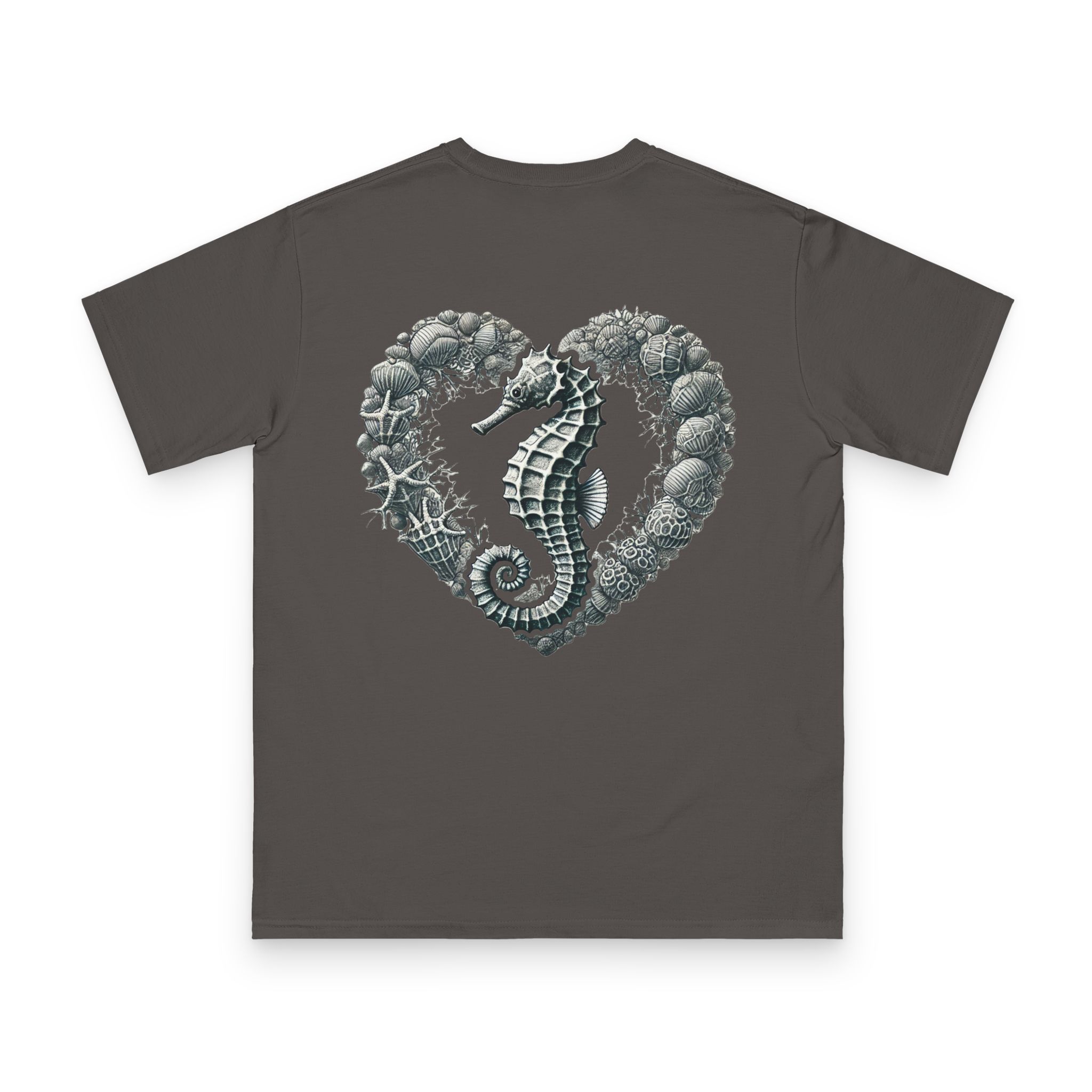 Coral Embrace Seahorse Tee 18 OceanerosOcean Devotion Apparel Coral Embrace Seahorse Tee