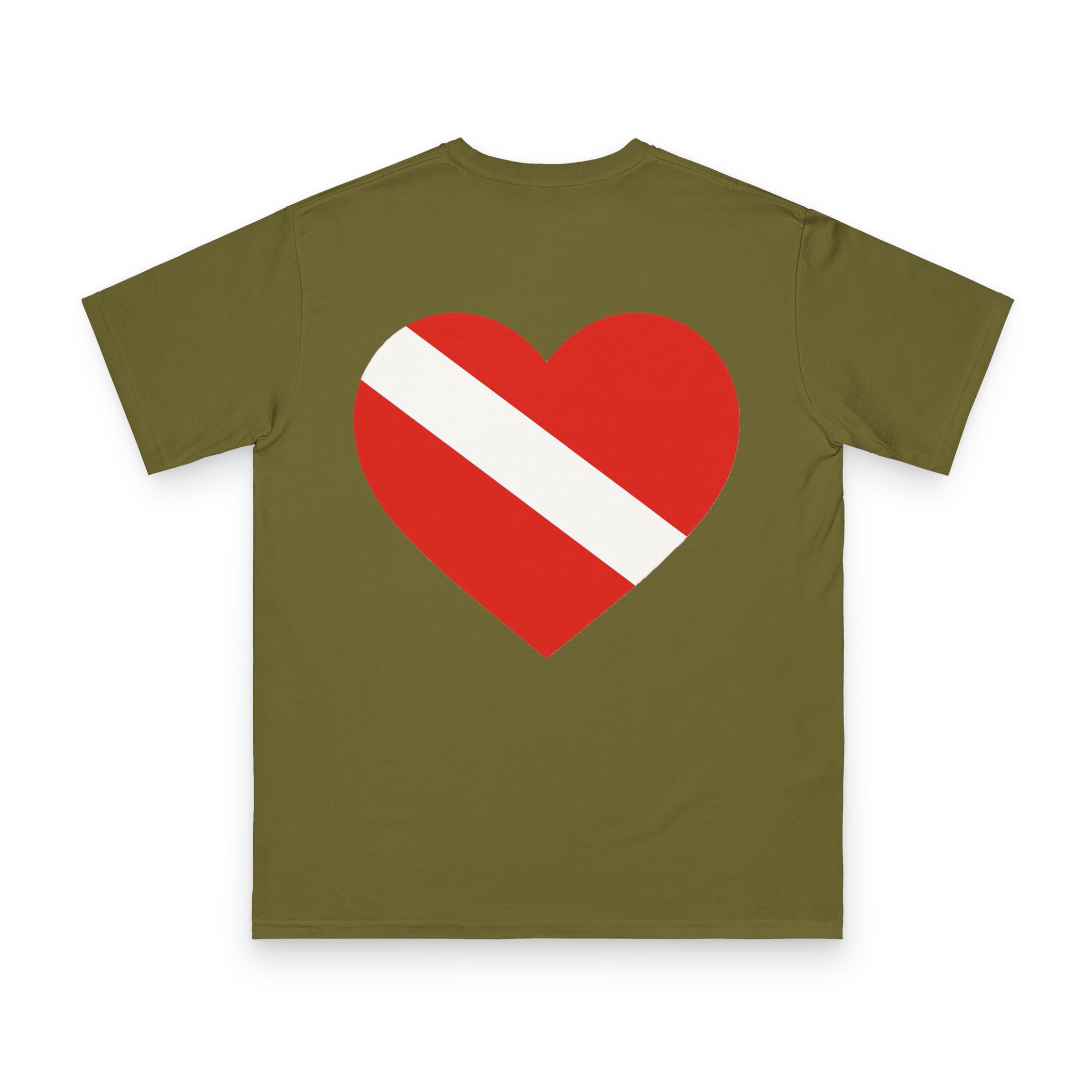 Diver Down Flag T-Shirt 22 OceanerosOcean Devotion Apparel Diver Down Flag T-Shirt - the red and white diver down flag