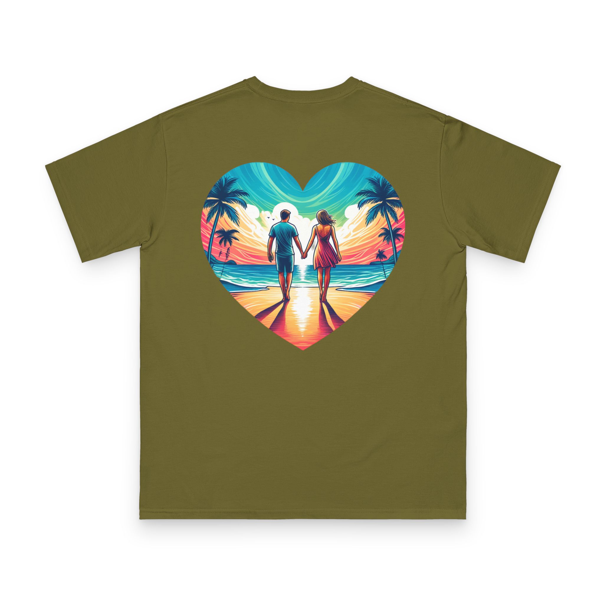 Sunset Couple Beach T-Shirt 22 OceanerosOcean Devotion Apparel Sunset Couple Beach T-Shirt