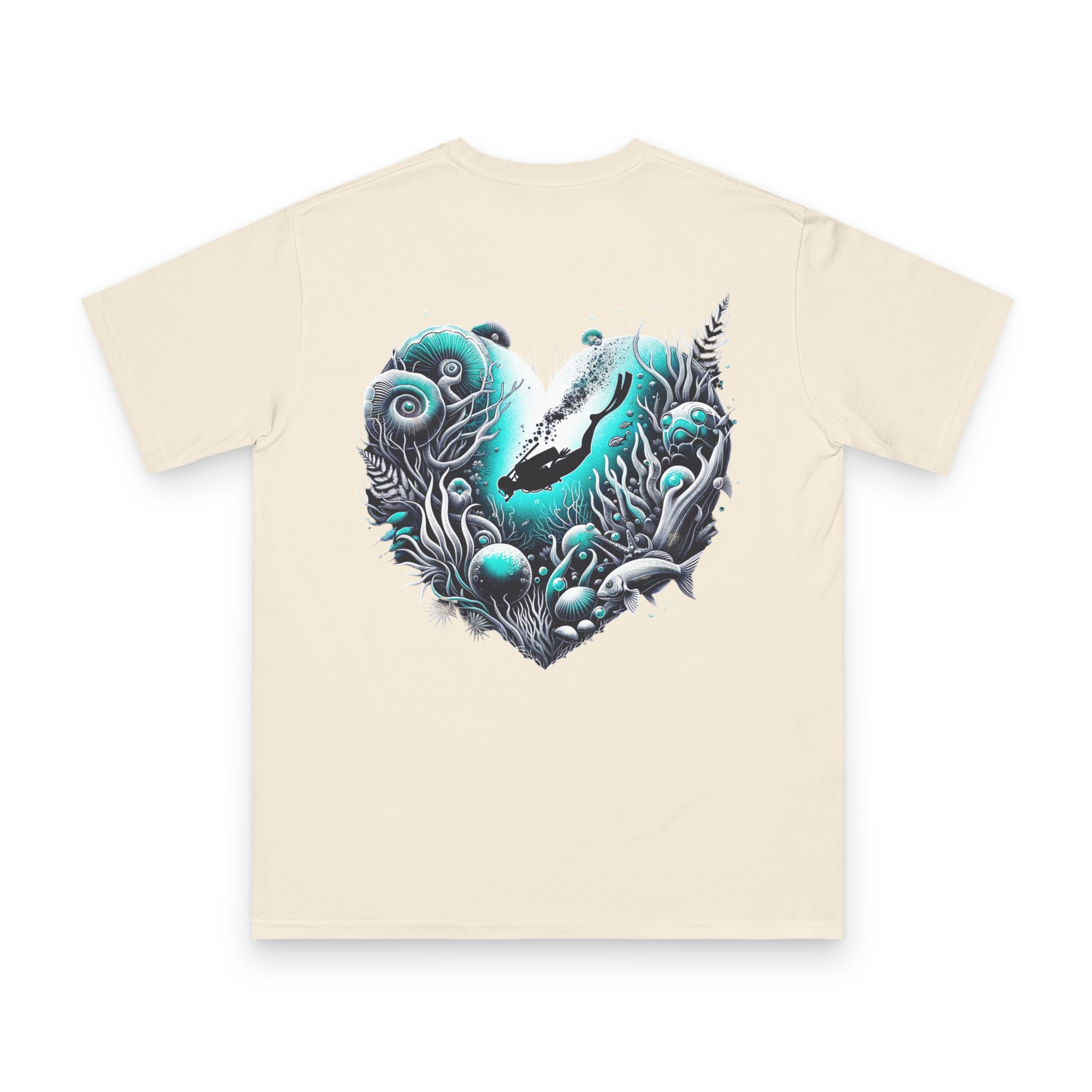 Depth of Heart Scuba Diver T-Shirt 14 OceanerosOcean Devotion Apparel Depth of Heart Scuba Diver T-Shirt
