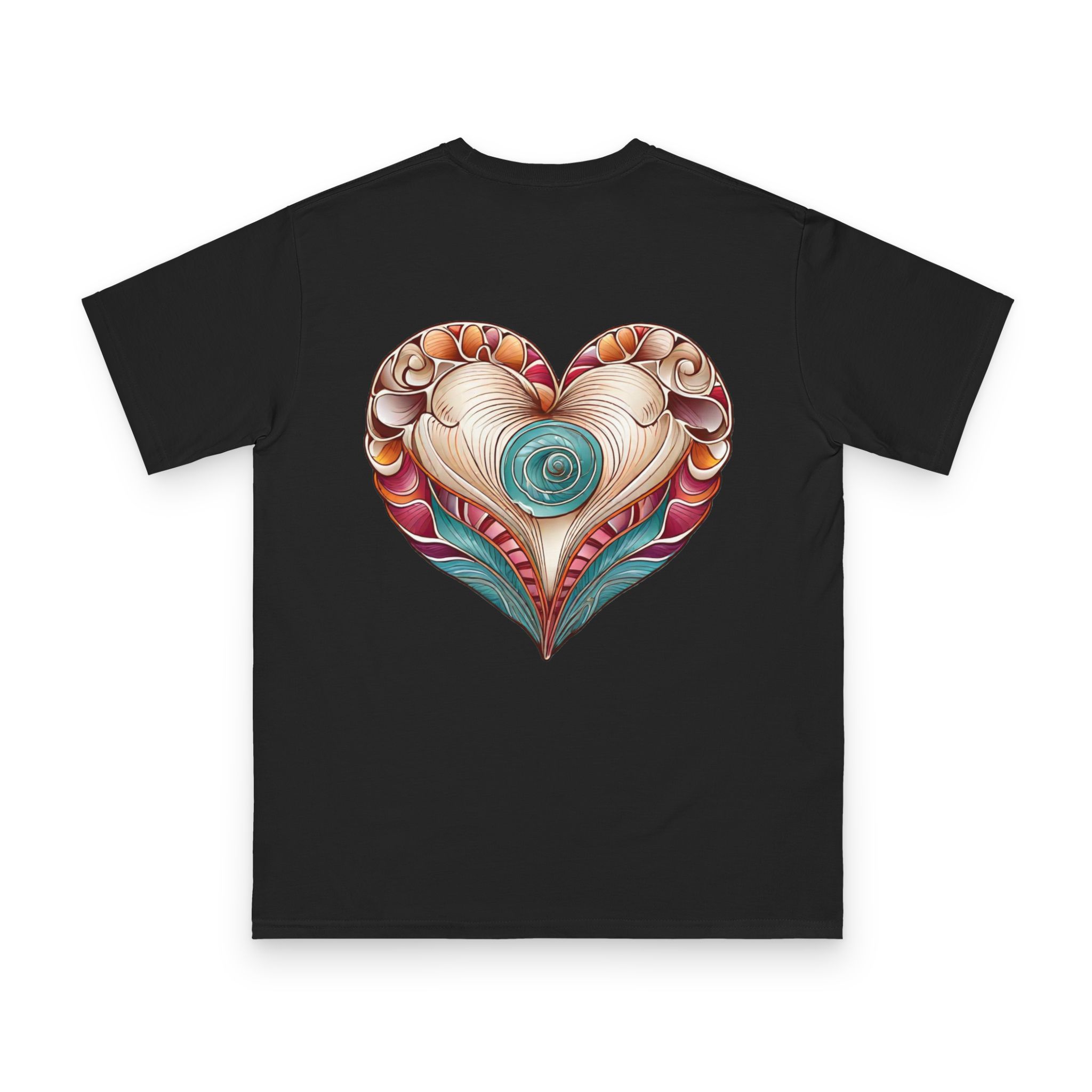 Oceaneros Heart-Shell Embrace T-Shirt 18 OceanerosOcean Devotion Apparel Oceaneros Heart-Shell Embrace T-Shirt