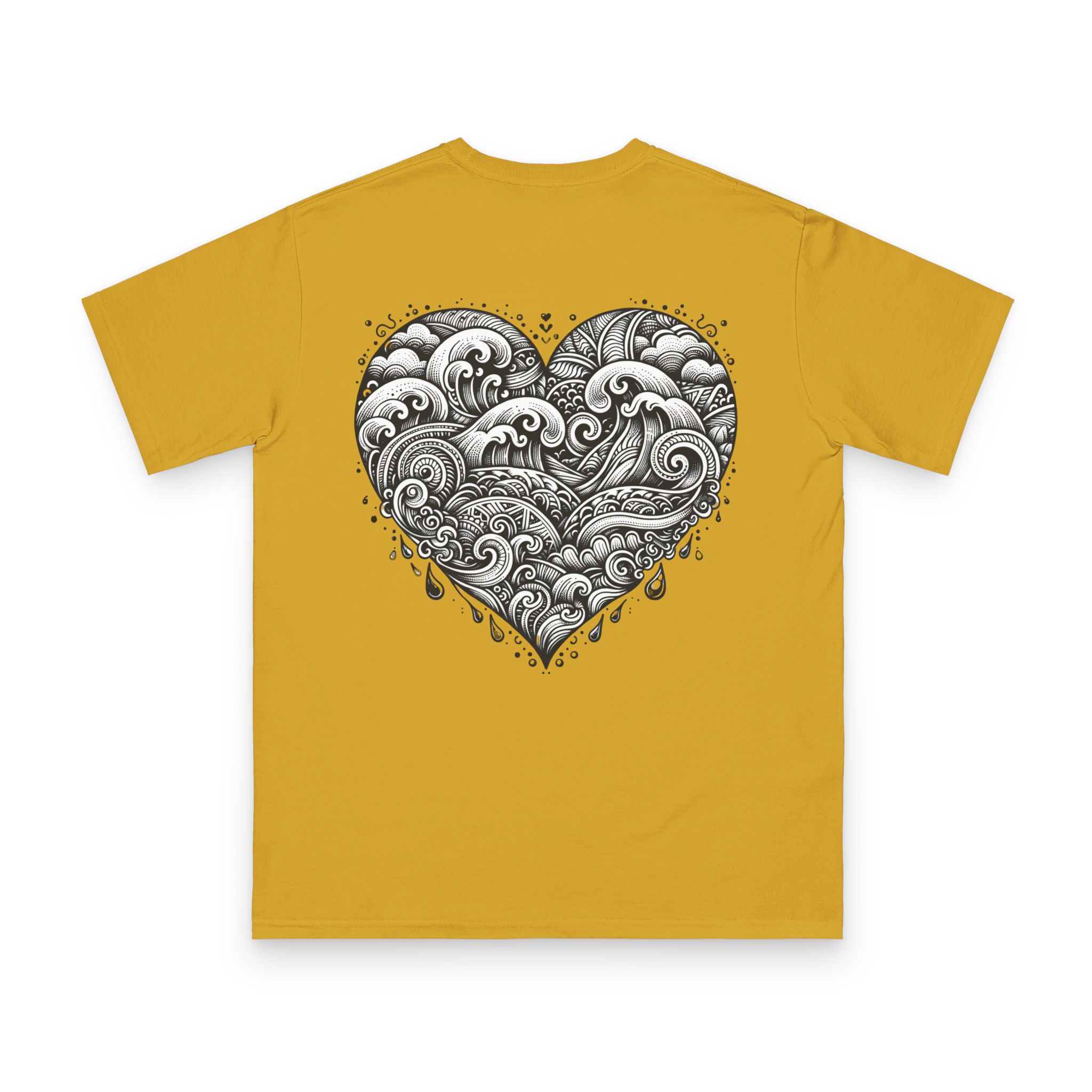 Henna Ocean Heart T-Shirt 1 OceanerosOcean Devotion Apparel Henna Ocean Heart T-Shirt