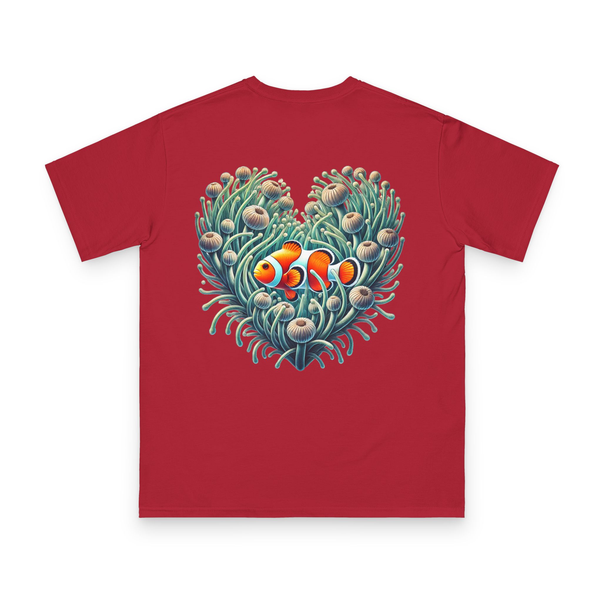 Clownfish in Long Arm Anemone T-Shirt 22 OceanerosOcean Devotion Apparel Clownfish in Long Arm Anemone T-Shirt
