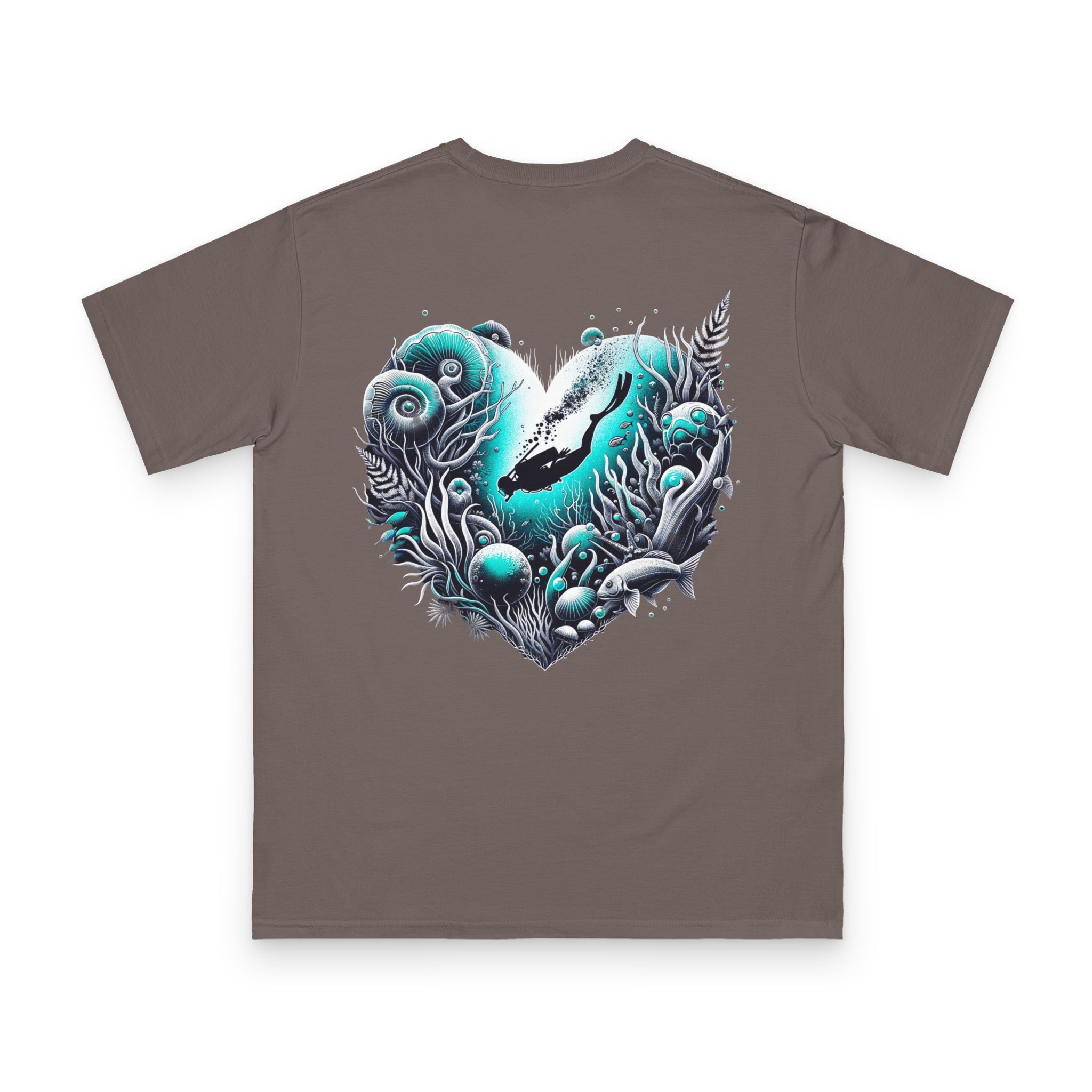 Depth of Heart Scuba Diver T-Shirt 20 OceanerosOcean Devotion Apparel Depth of Heart Scuba Diver T-Shirt