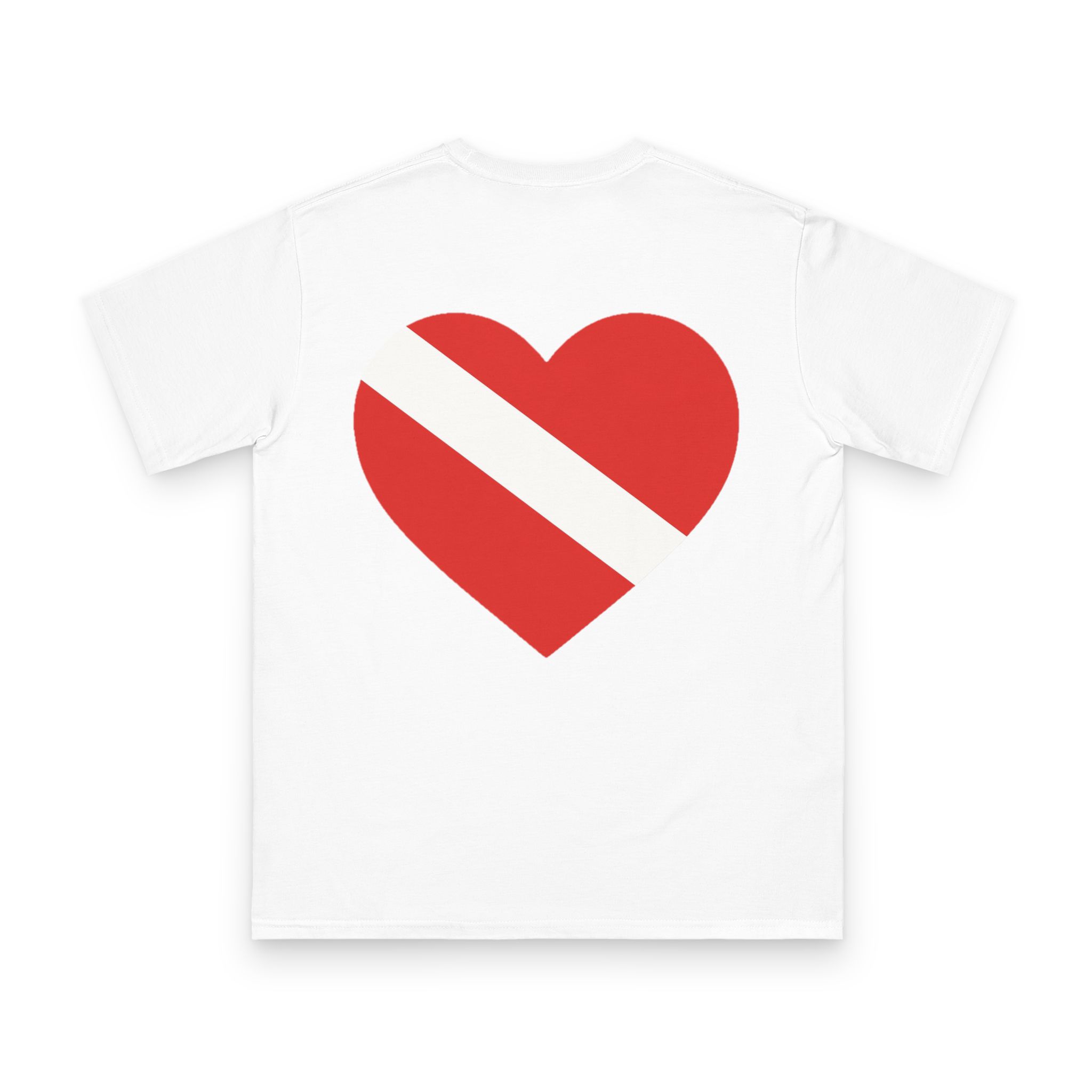 Diver Down Flag T-Shirt 4 OceanerosOcean Devotion Apparel Diver Down Flag T-Shirt - the red and white diver down flag