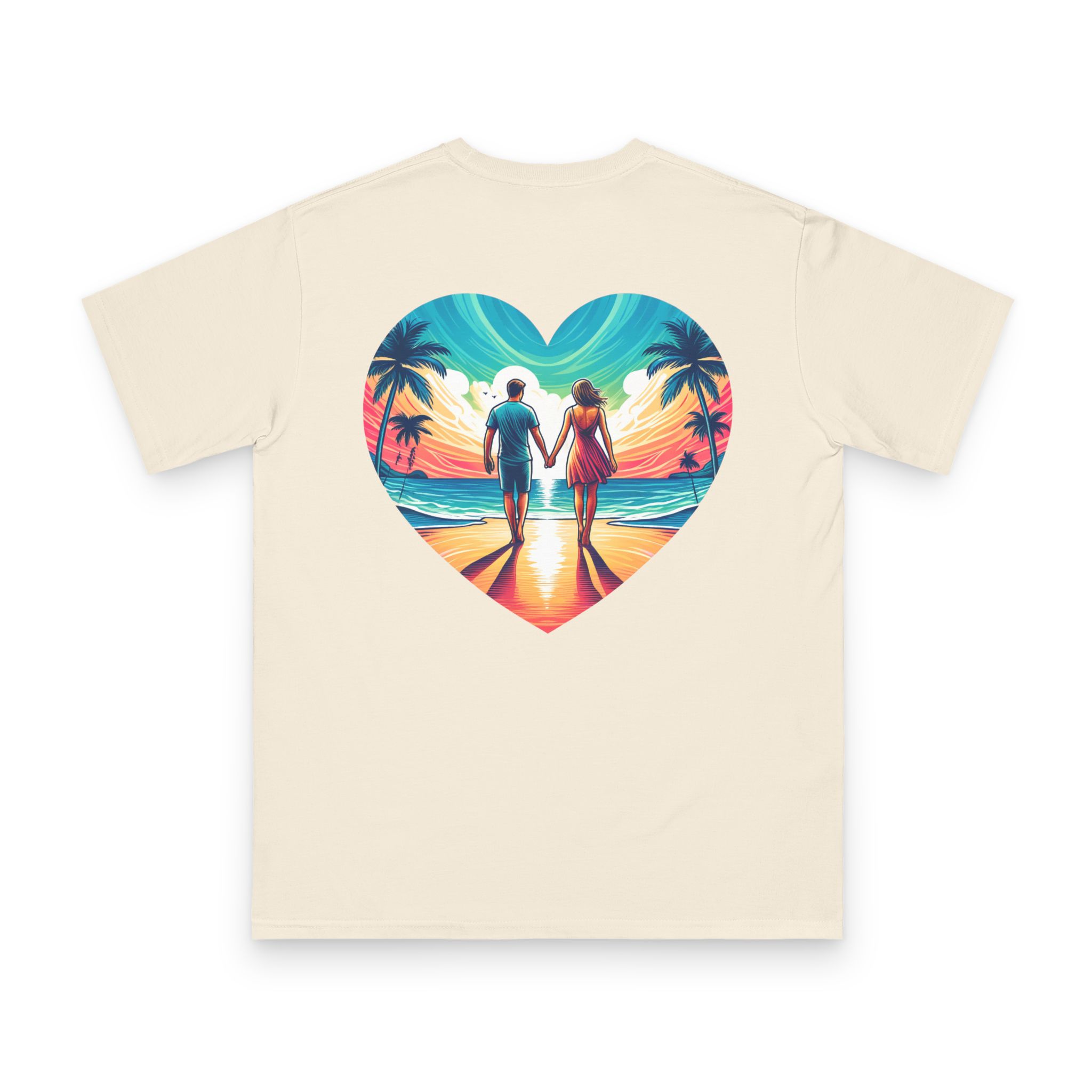 Sunset Couple Beach T-Shirt 14 OceanerosOcean Devotion Apparel Sunset Couple Beach T-Shirt