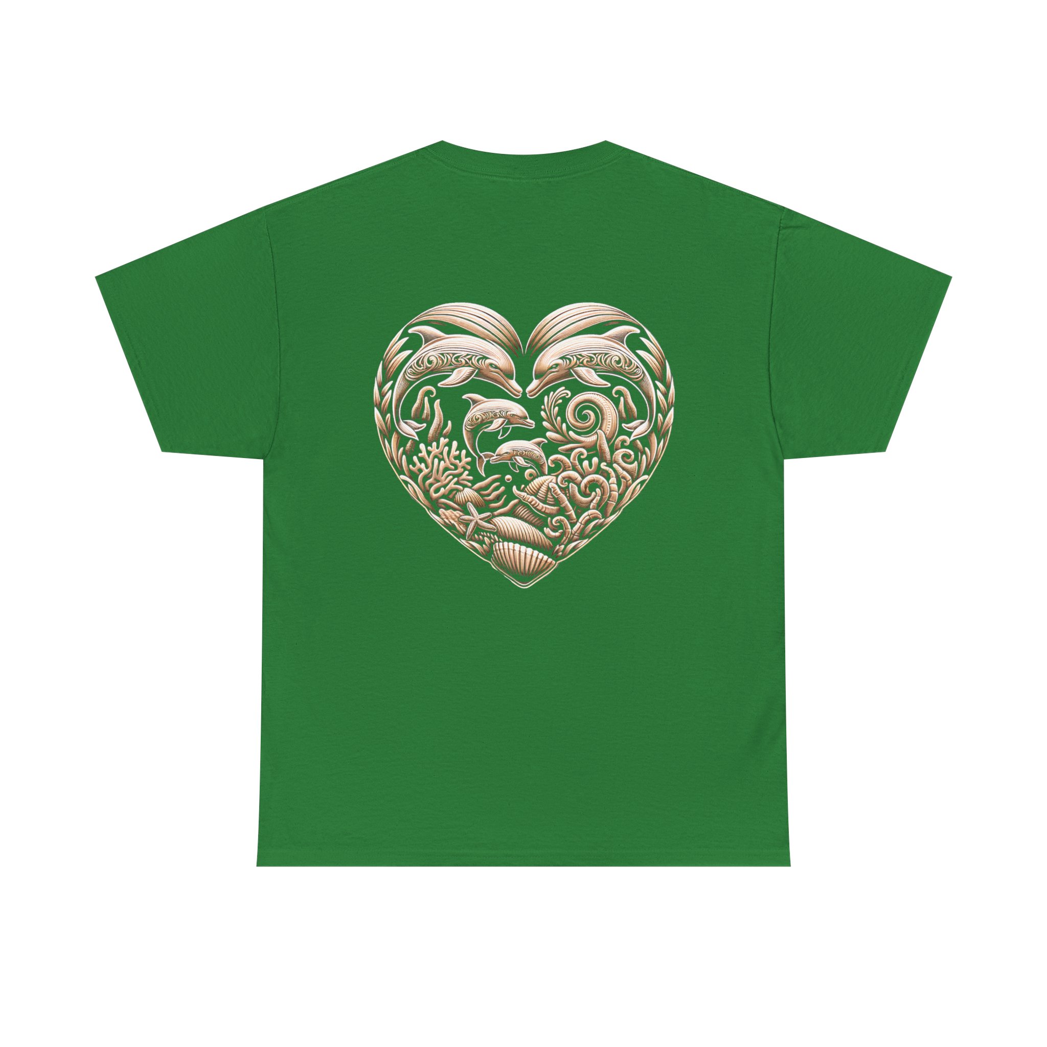 Dolphin Heavy Cotton Tee 16 OceanerosOcean Devotion Apparel Dolphin Heavy Cotton Tee