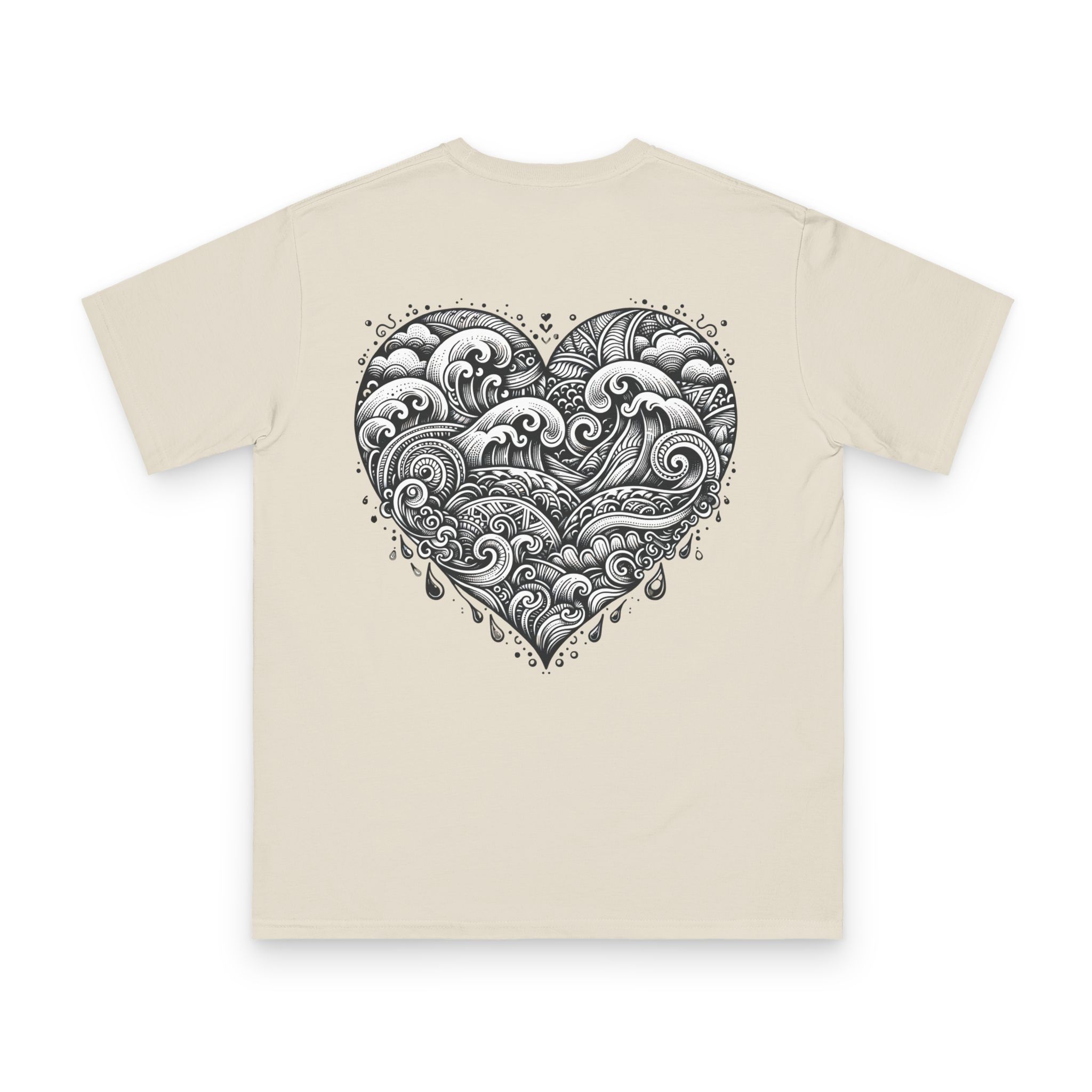 Henna Ocean Heart T-Shirt 8 OceanerosOcean Devotion Apparel Henna Ocean Heart T-Shirt