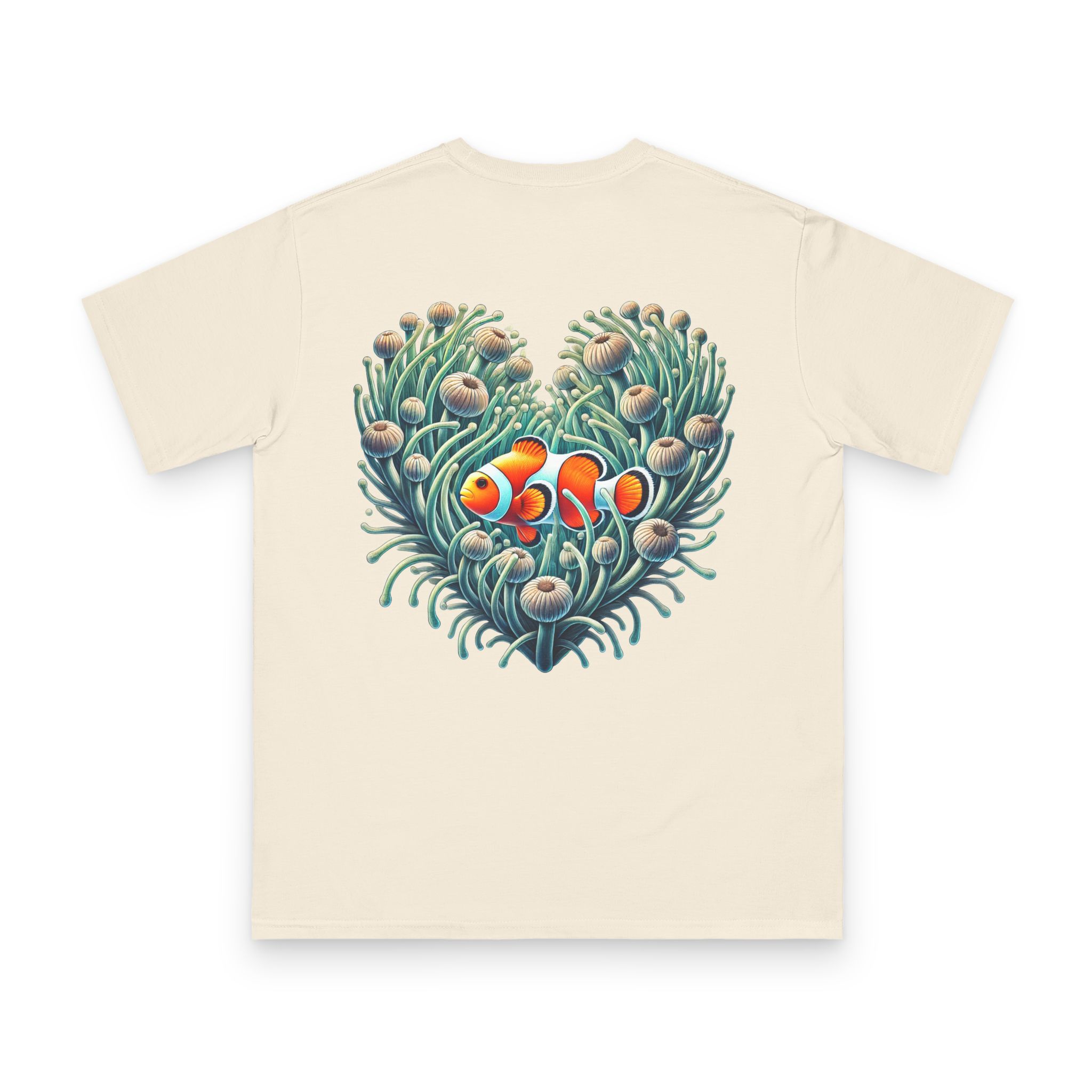Clownfish in Long Arm Anemone T-Shirt 10 OceanerosOcean Devotion Apparel Clownfish in Long Arm Anemone T-Shirt