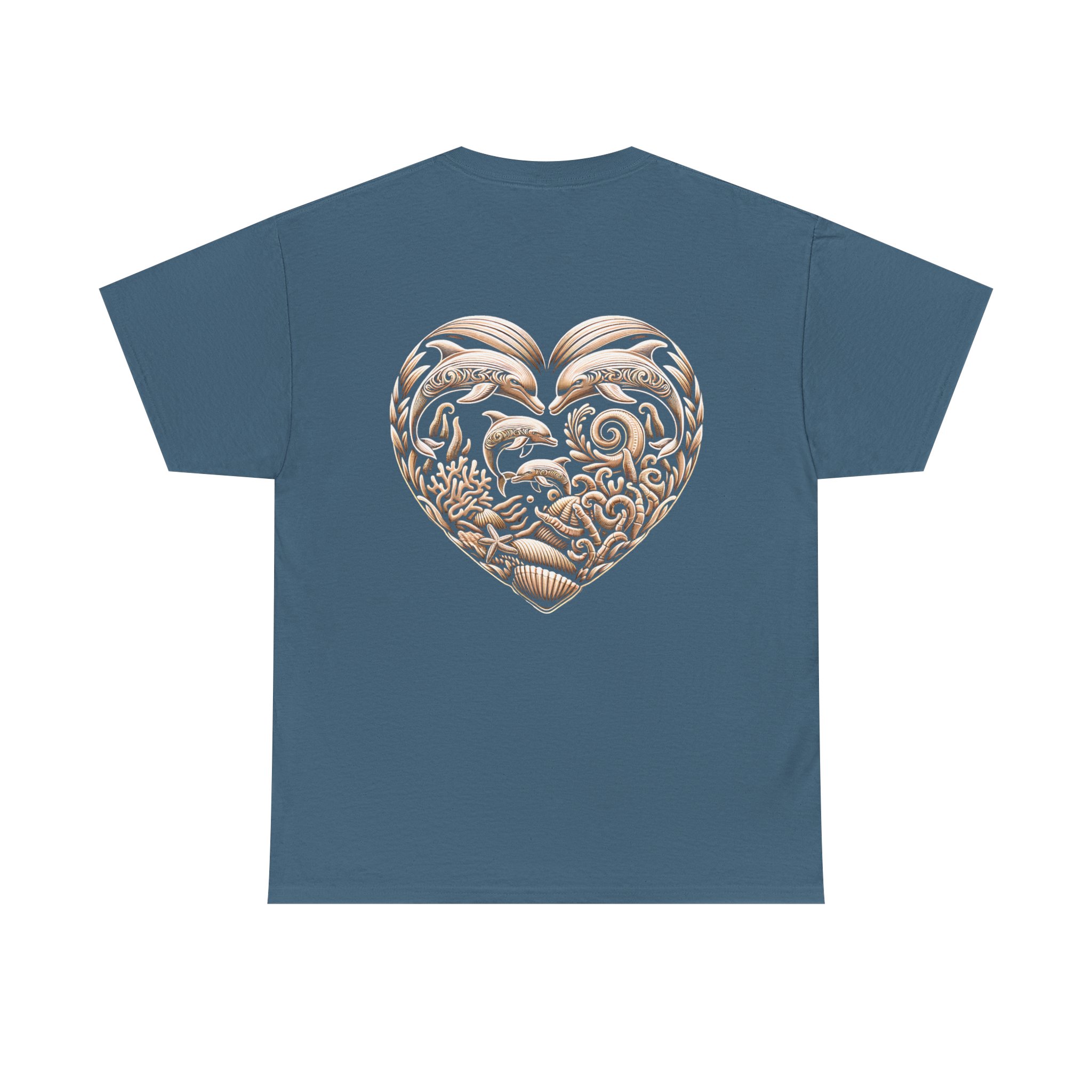 Dolphin Heavy Cotton Tee 18 OceanerosOcean Devotion Apparel Dolphin Heavy Cotton Tee