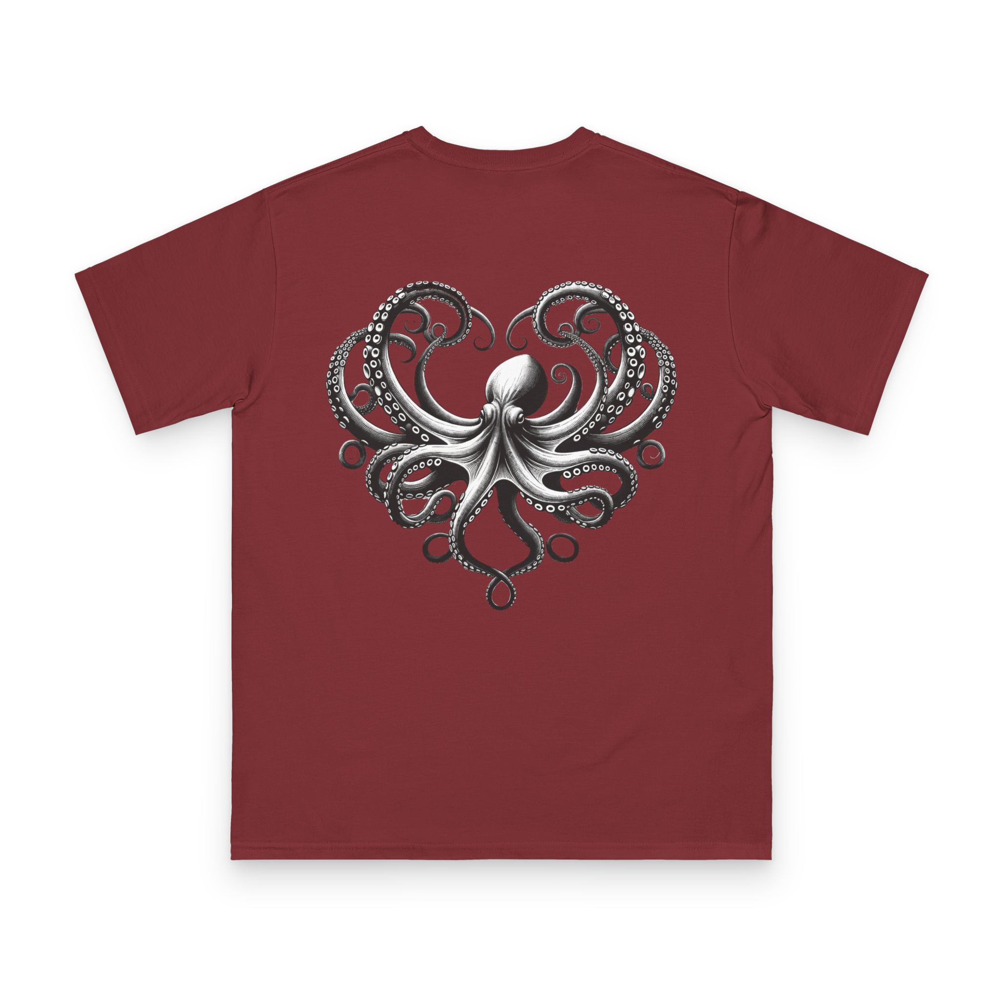 Organic Unisex Classic T-Shirt - BW Octopus 6 OceanerosOcean Devotion Apparel Organic Unisex Classic T-Shirt - BW Octopus