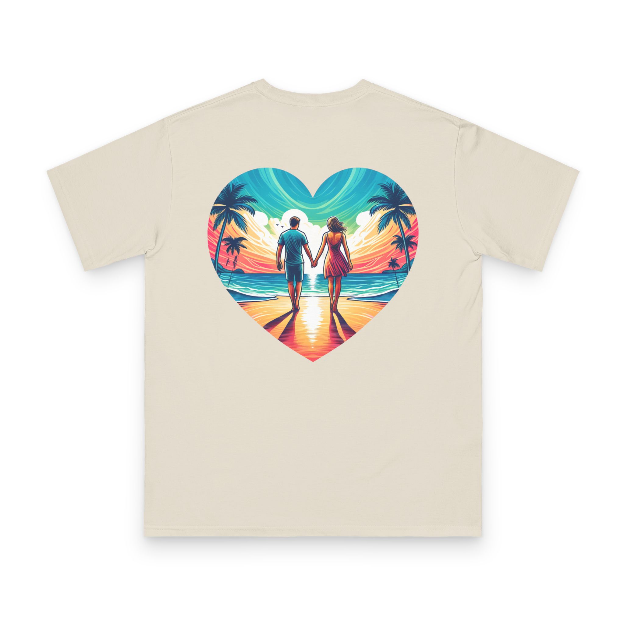 Sunset Couple Beach T-Shirt 6 OceanerosOcean Devotion Apparel Sunset Couple Beach T-Shirt