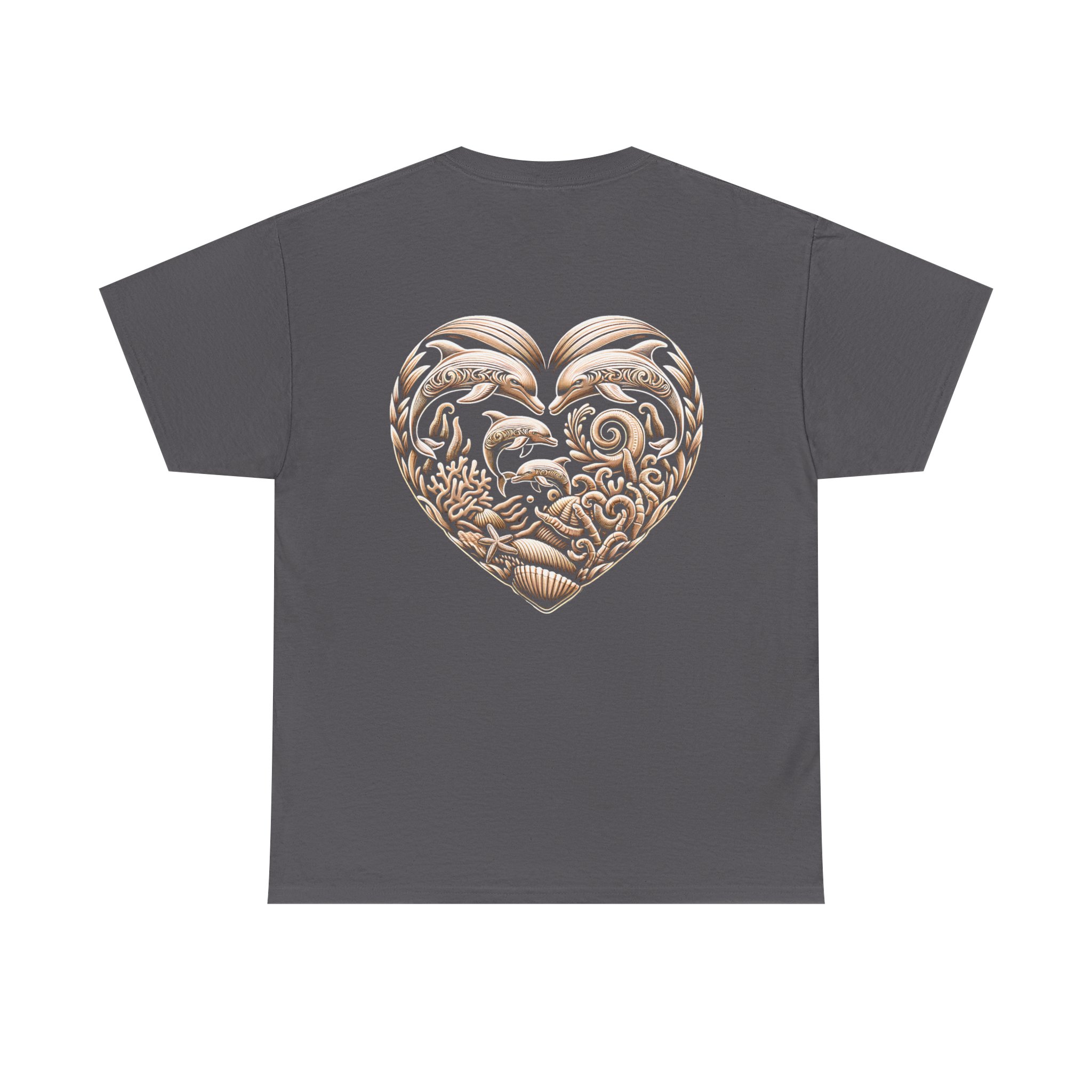 Dolphin Heavy Cotton Tee 20 OceanerosOcean Devotion Apparel Dolphin Heavy Cotton Tee