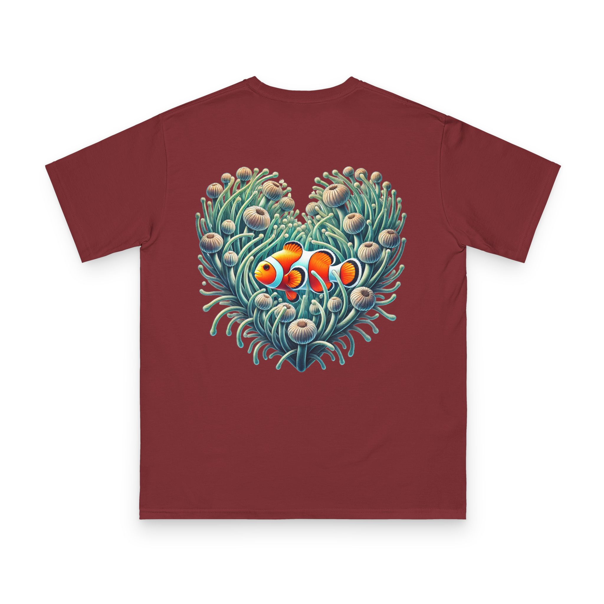 Clownfish in Long Arm Anemone T-Shirt 8 OceanerosOcean Devotion Apparel Clownfish in Long Arm Anemone T-Shirt