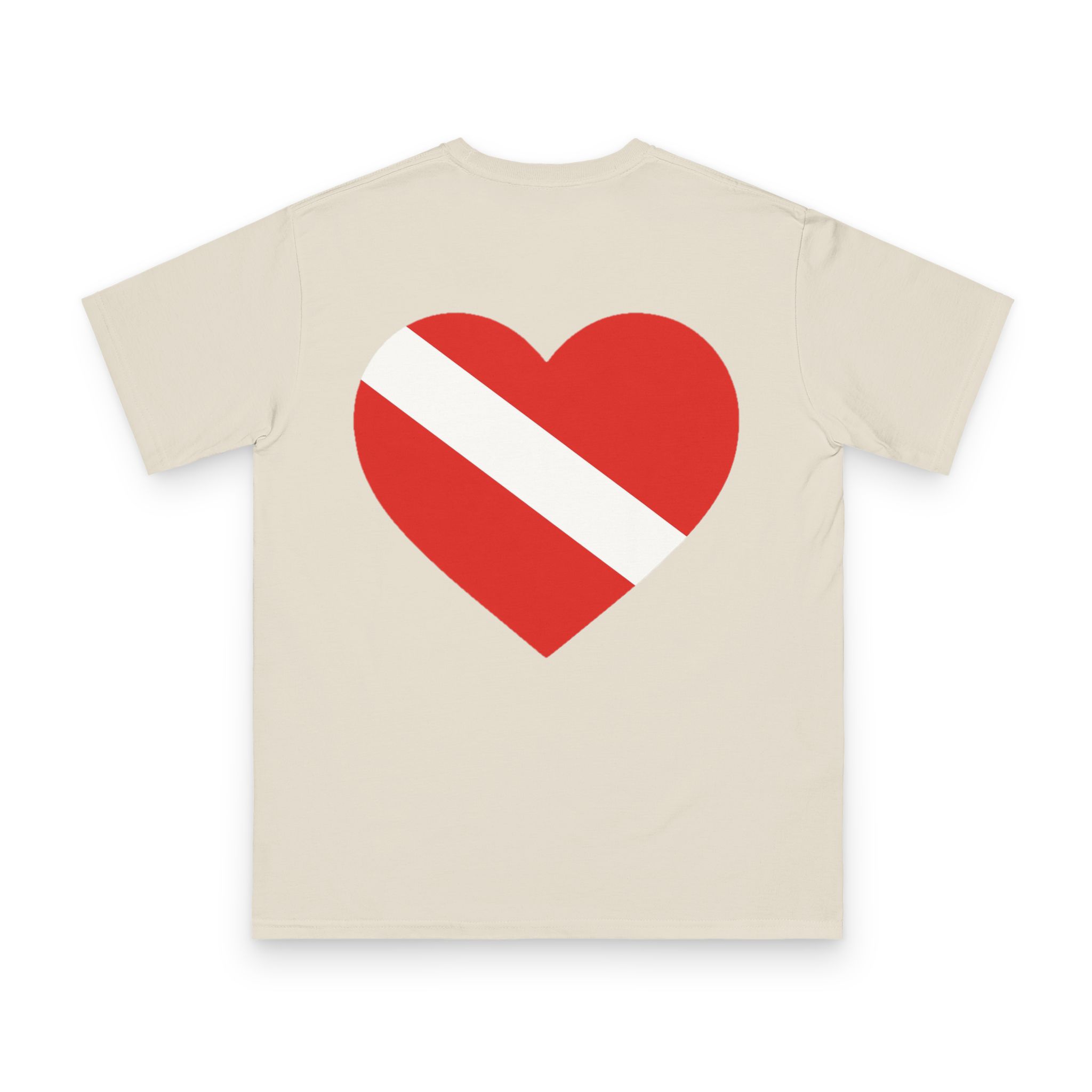 Diver Down Flag T-Shirt 8 OceanerosOcean Devotion Apparel Diver Down Flag T-Shirt - the red and white diver down flag