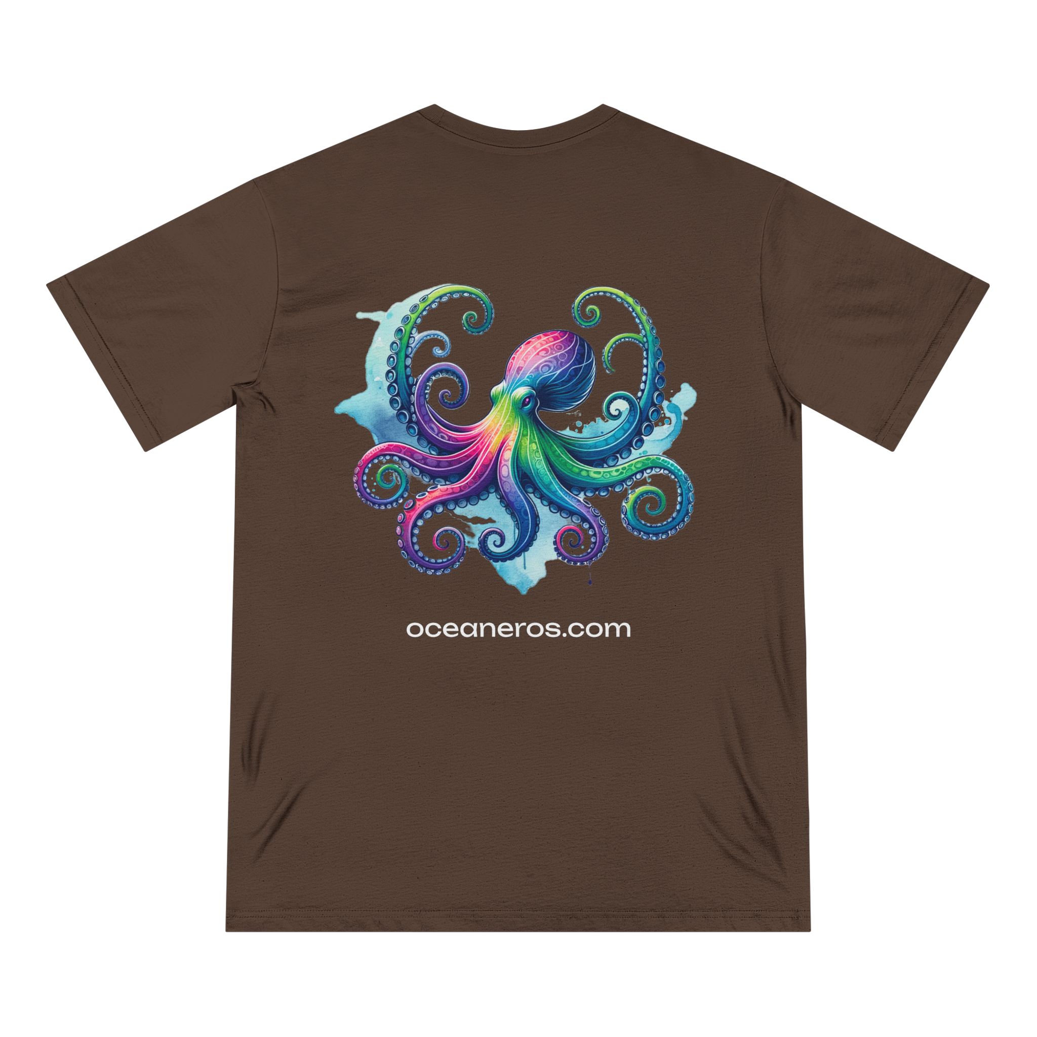 Rainbow Octopus T-Shirt 10 OceanerosOcean Devotion Apparel Rainbow Octopus T-Shirt - an octopus drawn in full spectrum color