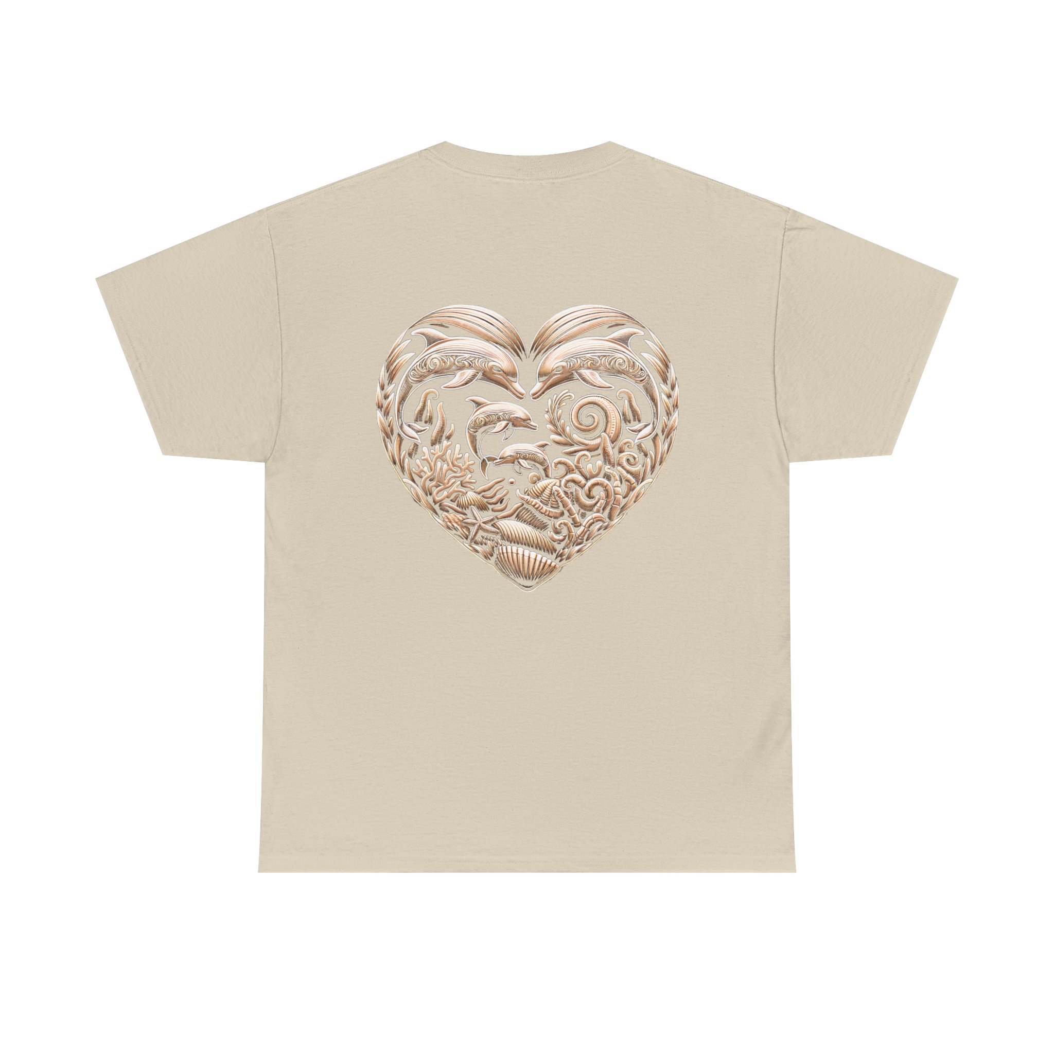 Dolphin Heavy Cotton Tee 6 OceanerosOcean Devotion Apparel Dolphin Heavy Cotton Tee