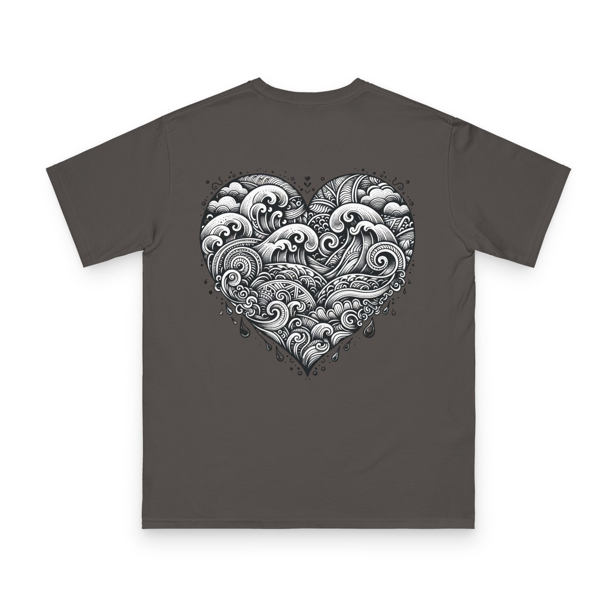 Henna Ocean Heart T-Shirt 18 OceanerosOcean Devotion Apparel Henna Ocean Heart T-Shirt