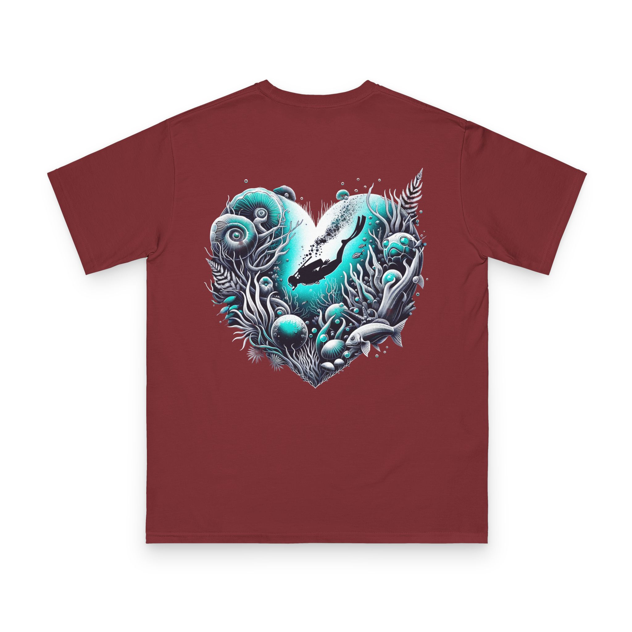 Depth of Heart Scuba Diver T-Shirt 12 OceanerosOcean Devotion Apparel Depth of Heart Scuba Diver T-Shirt