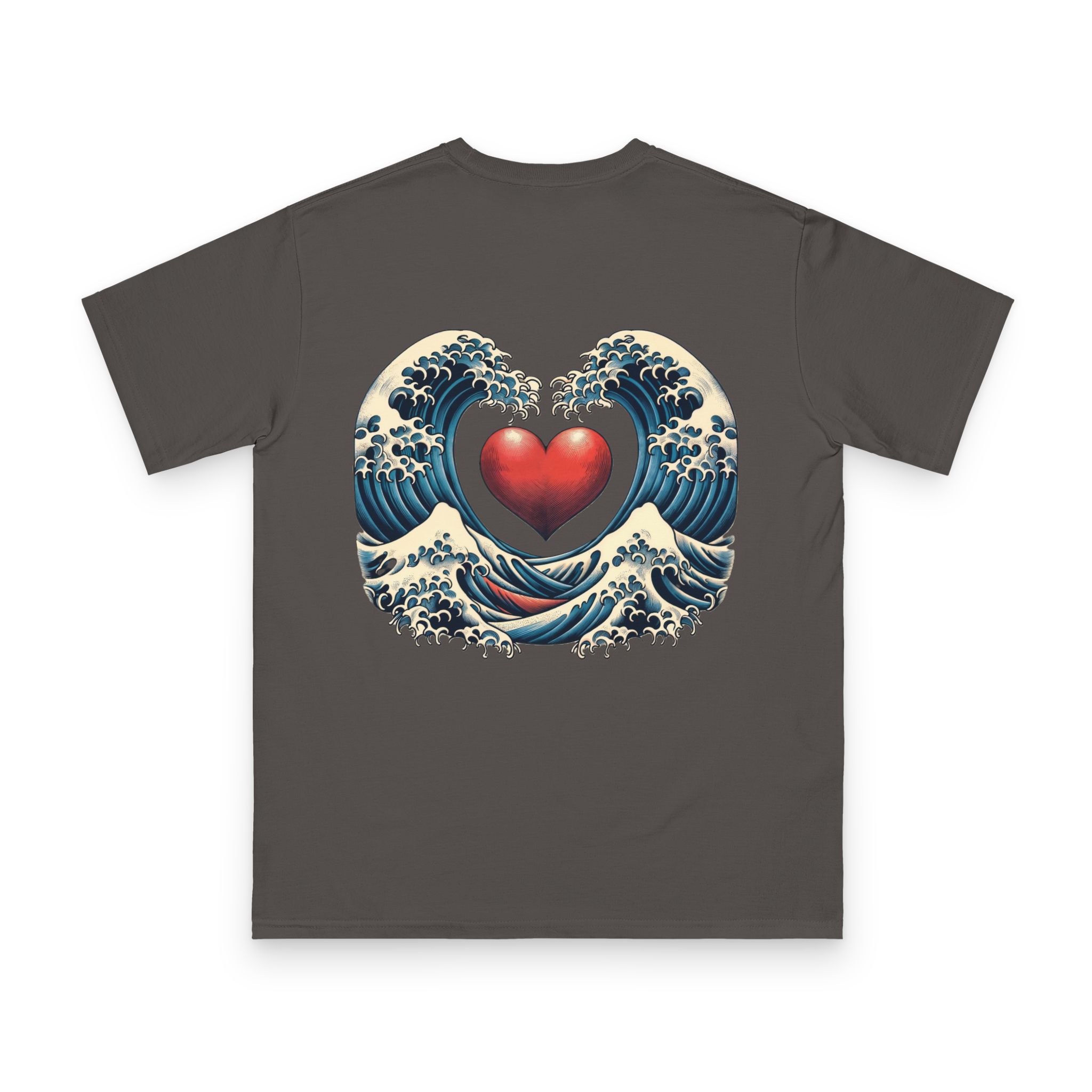 Hokusai Wave with Heart T-Shirt 16 OceanerosOcean Devotion Apparel Hokusai Wave with Heart T-Shirt