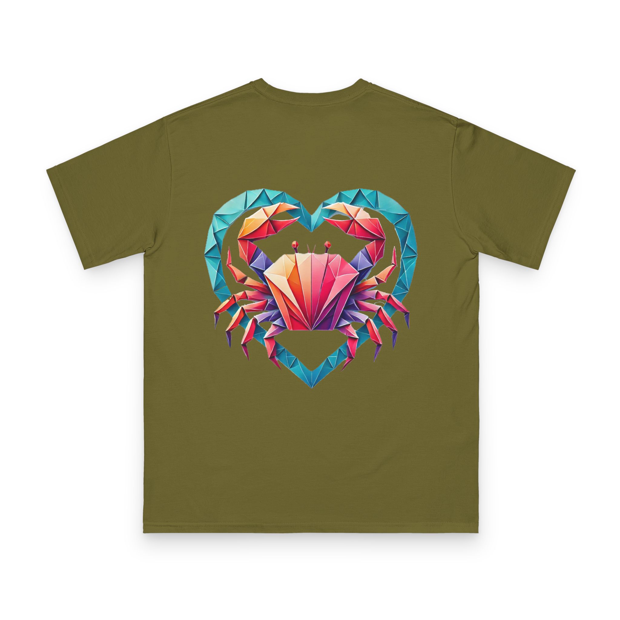 Origami Crab Heart T-Shirt 20 OceanerosOcean Devotion Apparel Origami Crab Heart T-Shirt
