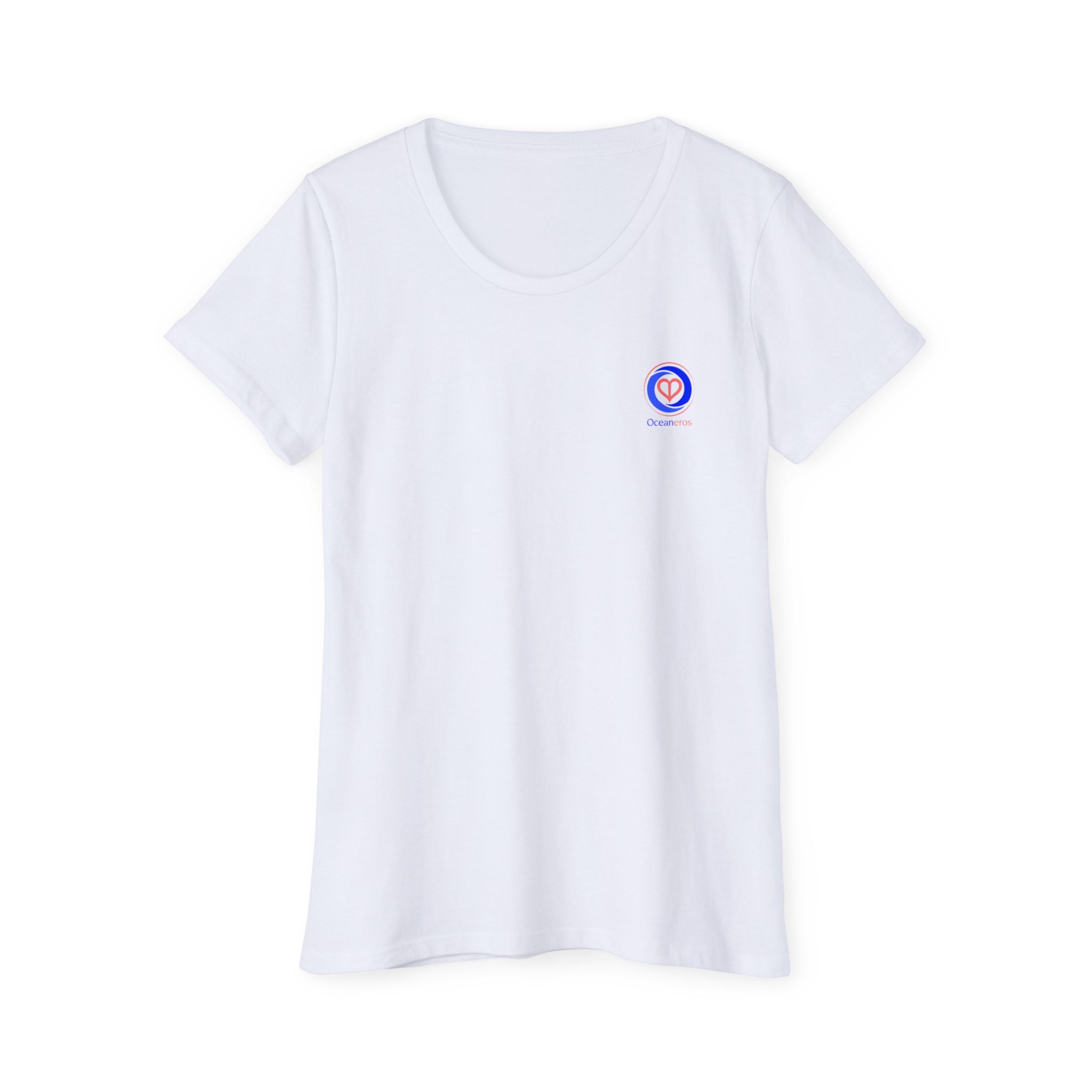 Organic T-Shirt - Hokusai Inspired Wave Heart Design 2 OceanerosOcean Devotion Apparel Organic T-Shirt - Hokusai Inspired Wave Heart Design