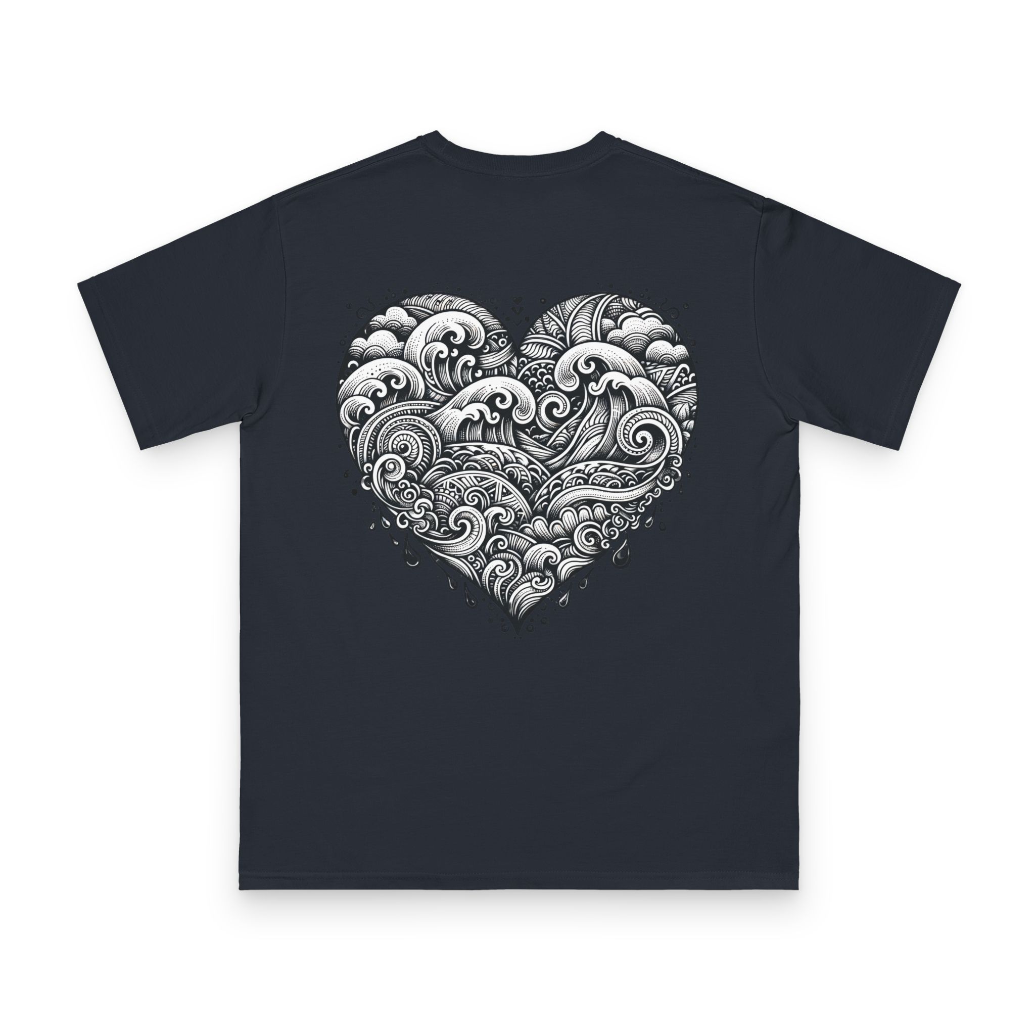 Henna Ocean Heart T-Shirt 6 OceanerosOcean Devotion Apparel Henna Ocean Heart T-Shirt