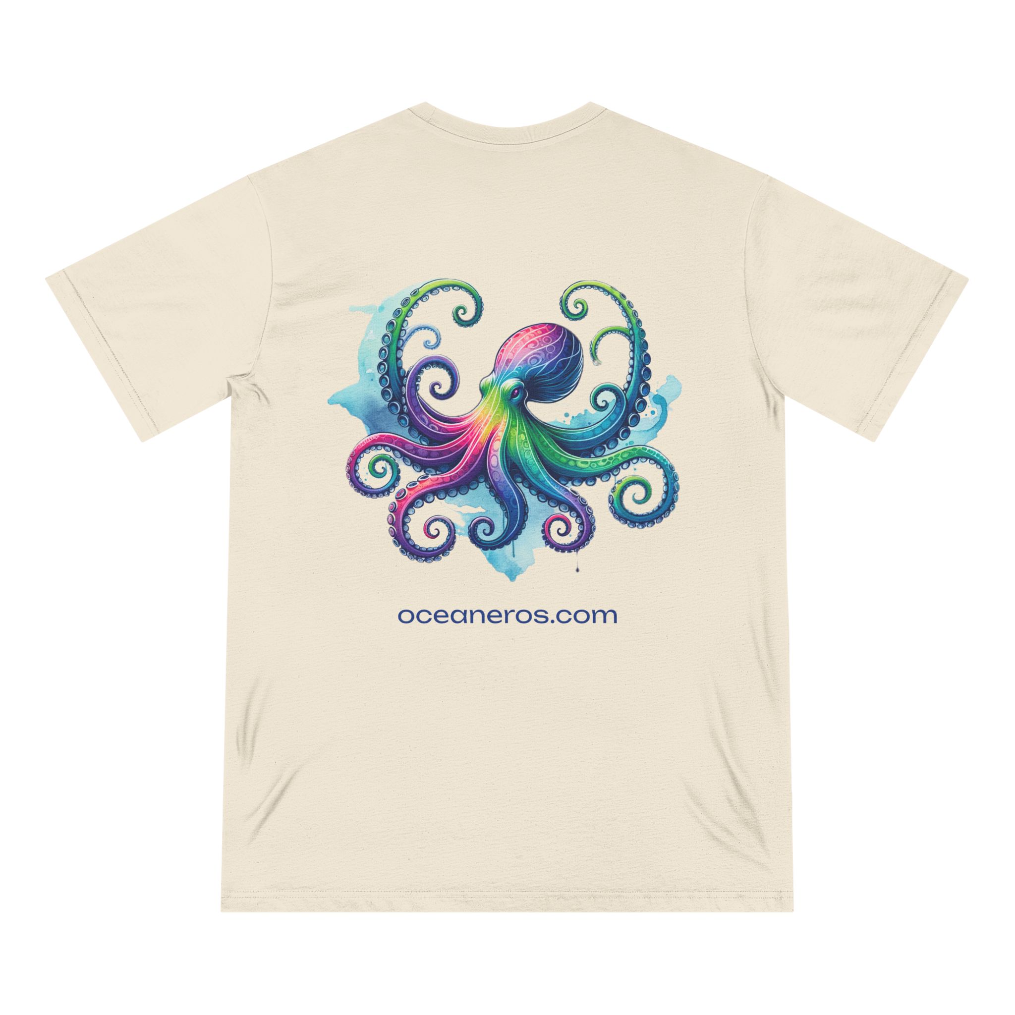 Rainbow Octopus T-Shirt 6 OceanerosOcean Devotion Apparel Rainbow Octopus T-Shirt - an octopus drawn in full spectrum color