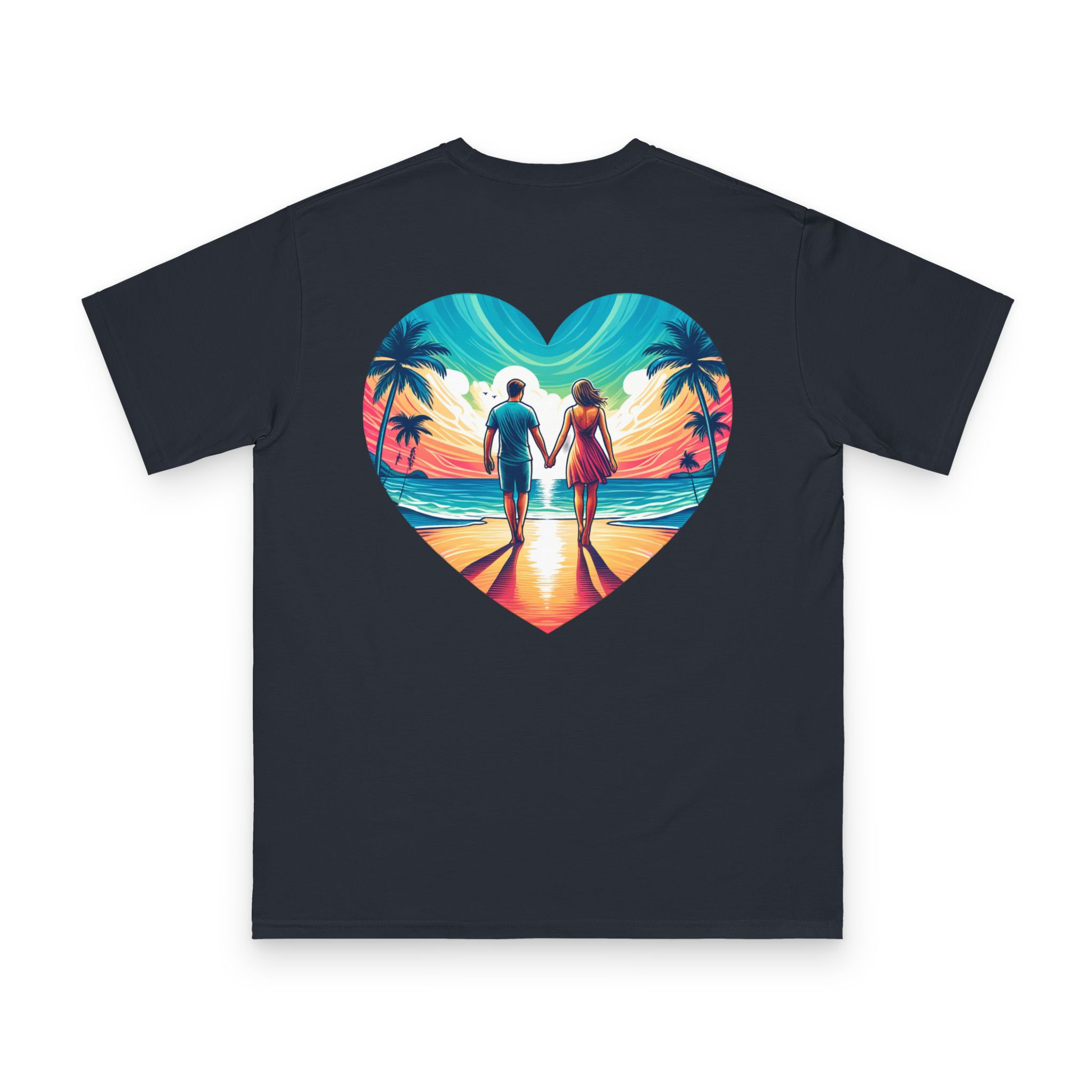 Sunset Couple Beach T-Shirt 4 OceanerosOcean Devotion Apparel Sunset Couple Beach T-Shirt