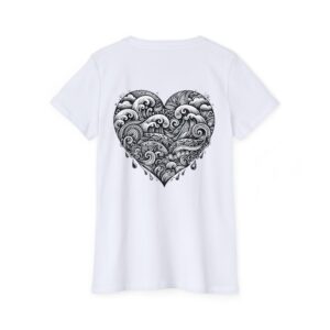 Women's Organic Short Sleeve T-Shirt - Henna Heart